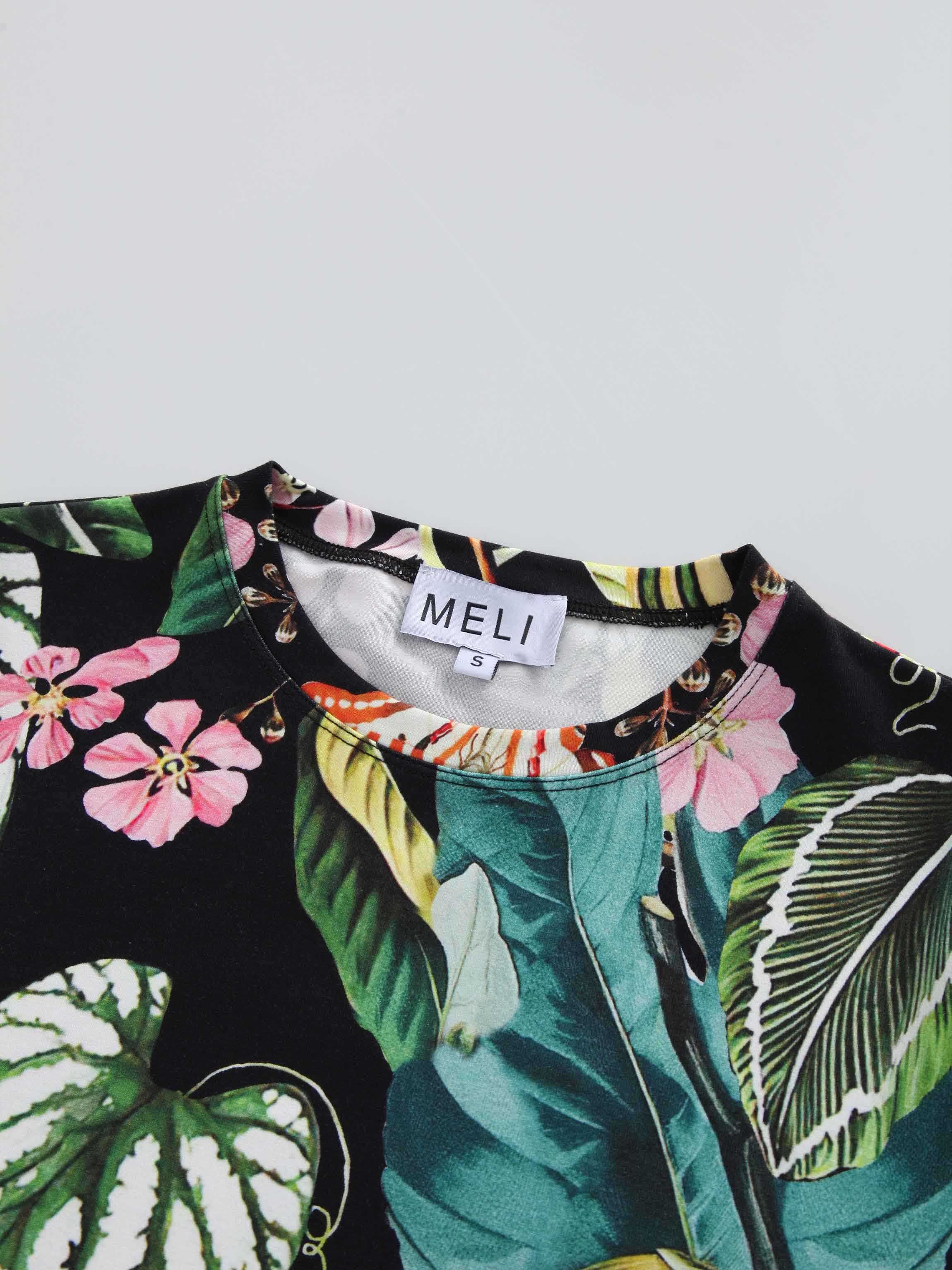 Printed Modal Tee-Hawaiian Floral