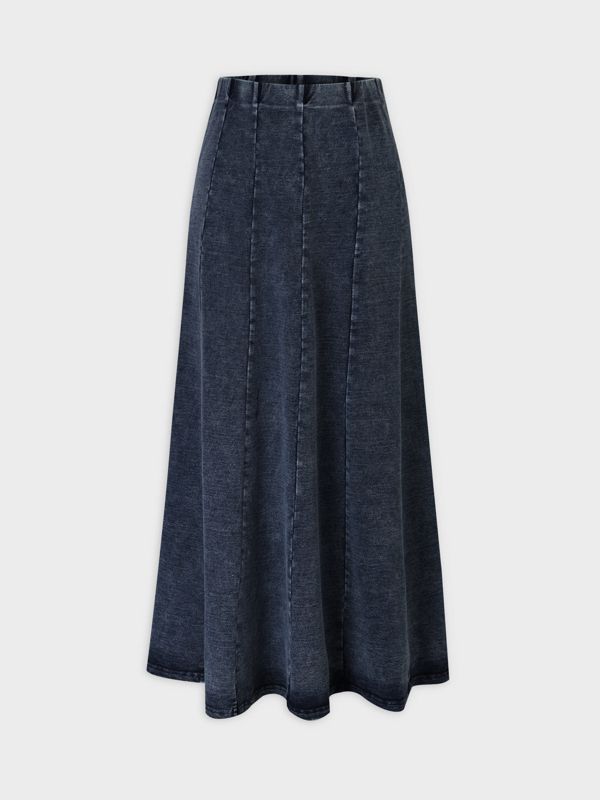 Jersey Paneled Skirt 37"-Blue