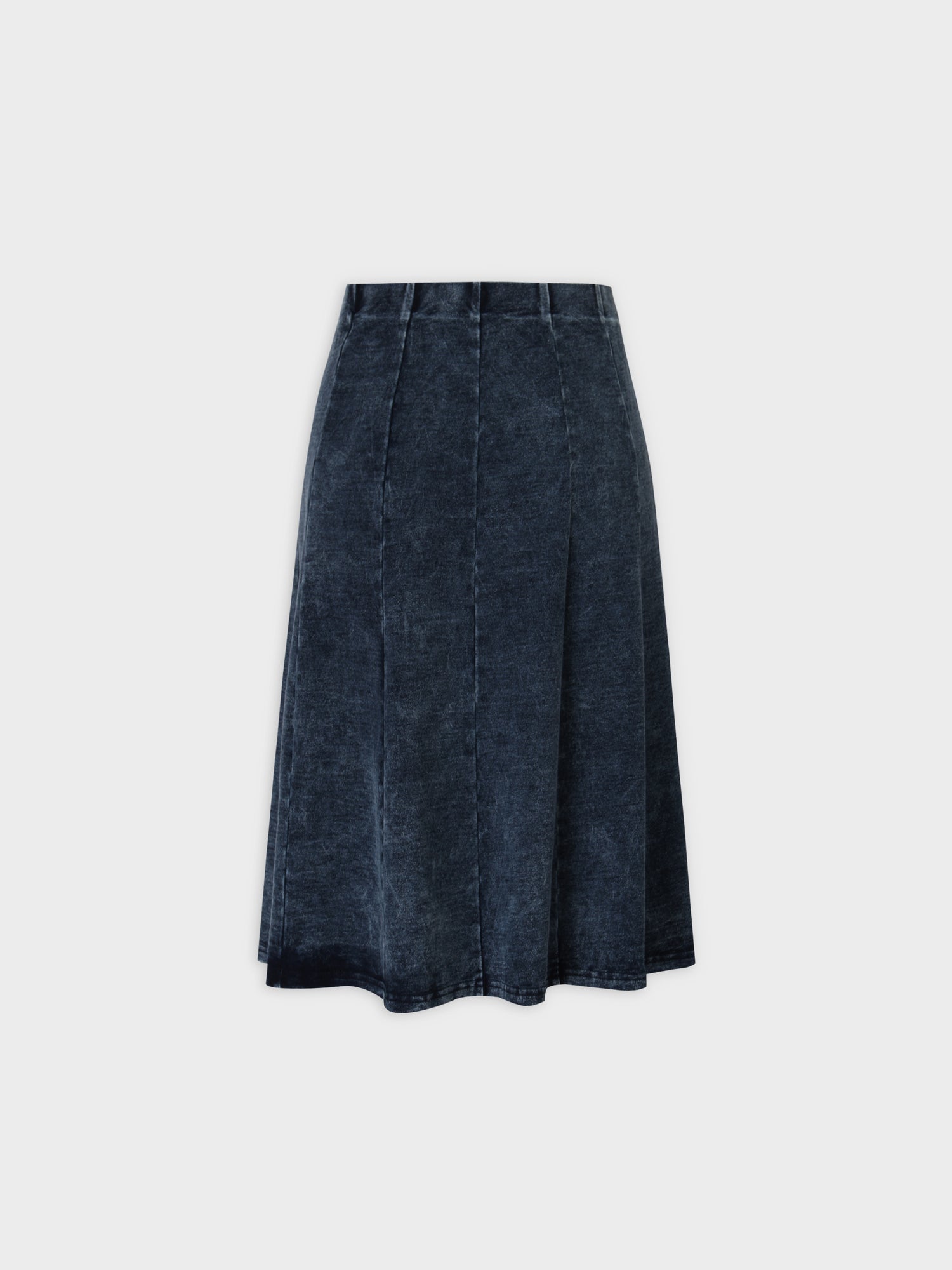 Jersey Paneled Skirt 24&quot;-Blue