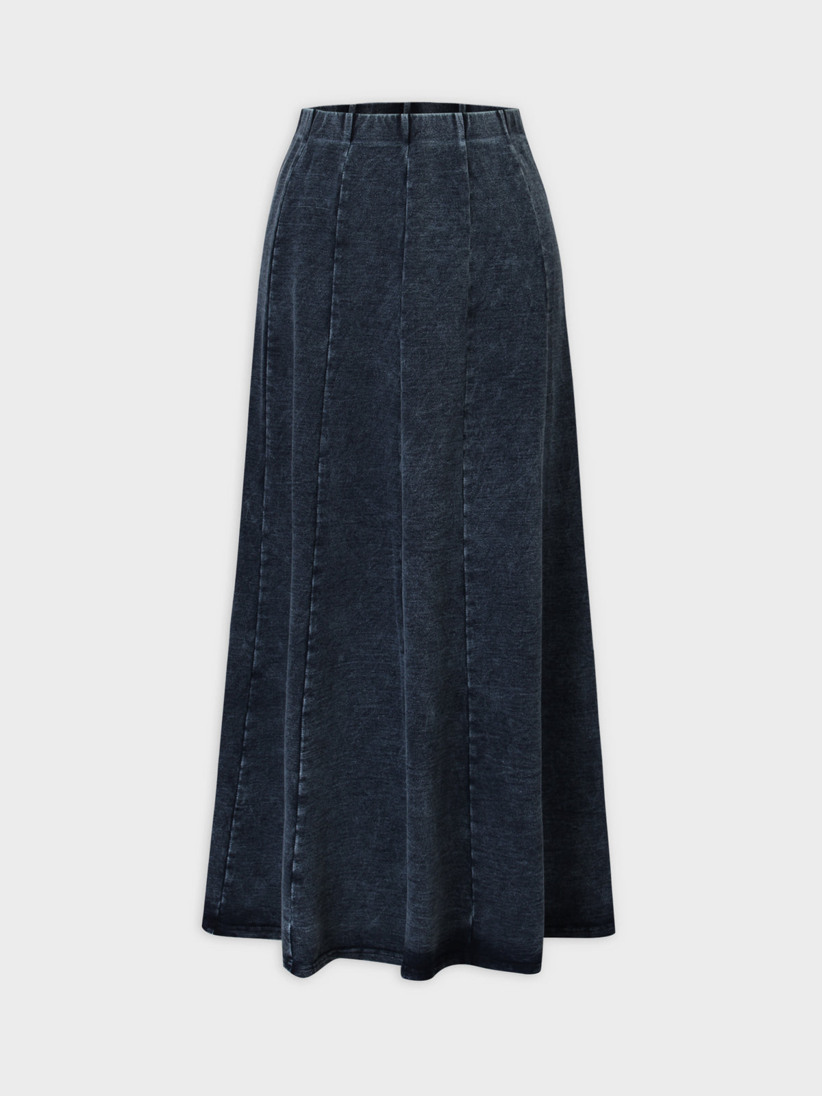 Jersey Paneled Skirt 33"-Blue