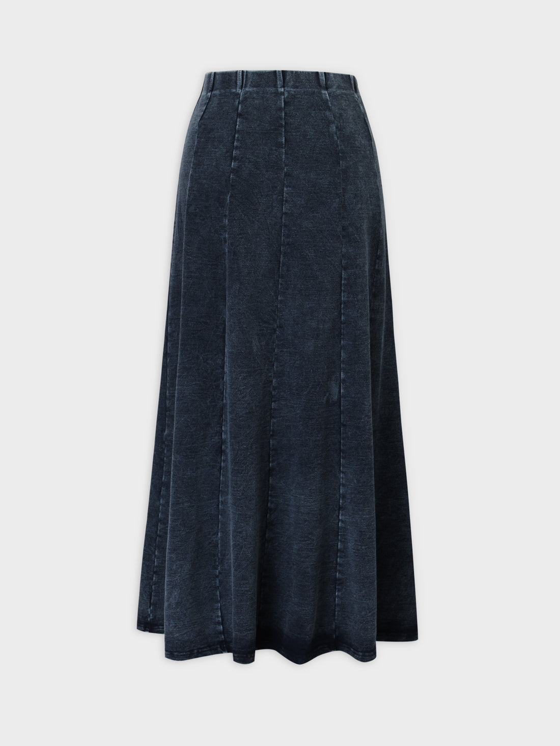 Jersey Paneled Skirt 33&quot;-Blue