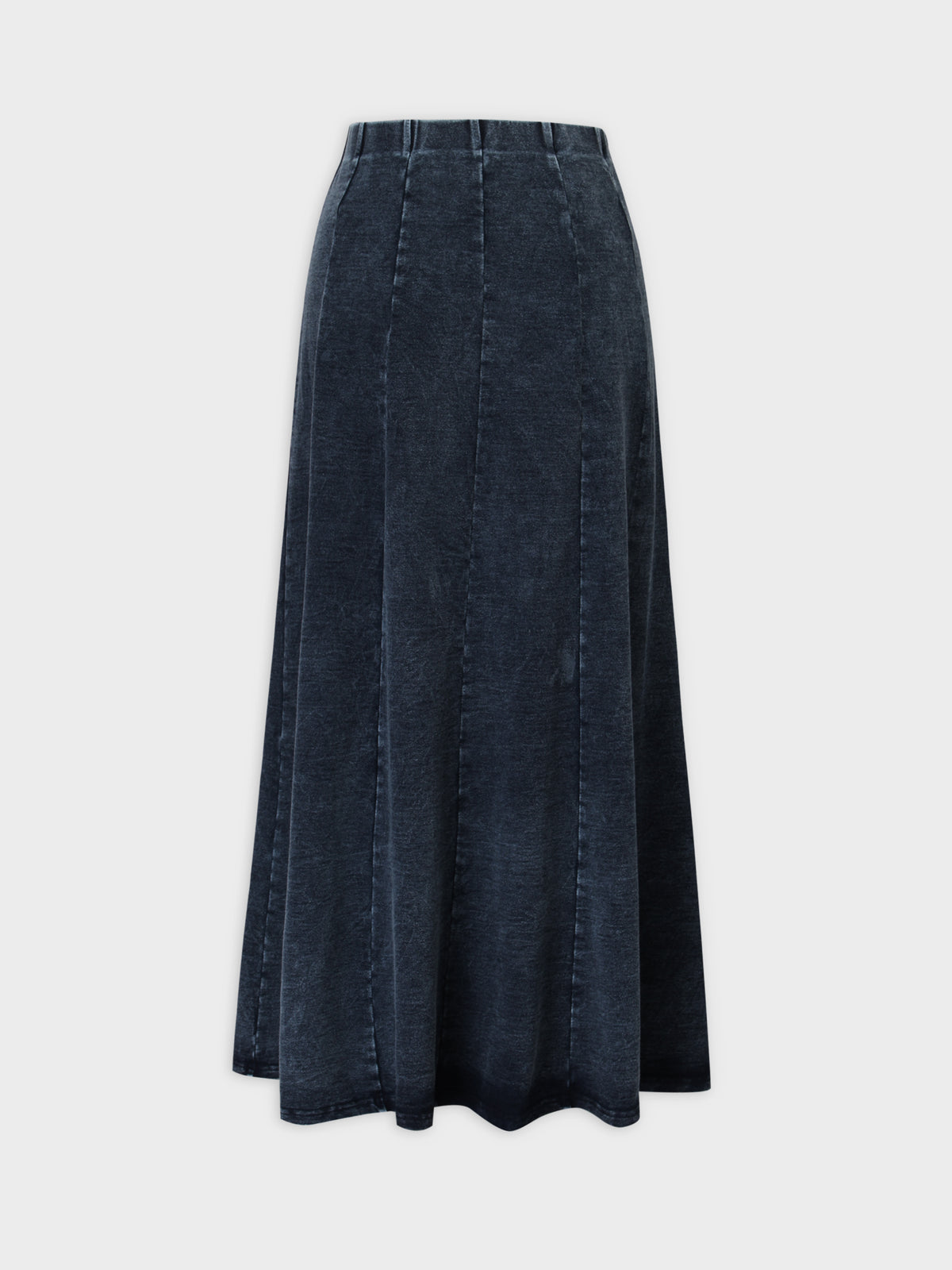 Jersey Paneled Skirt 33"-Blue