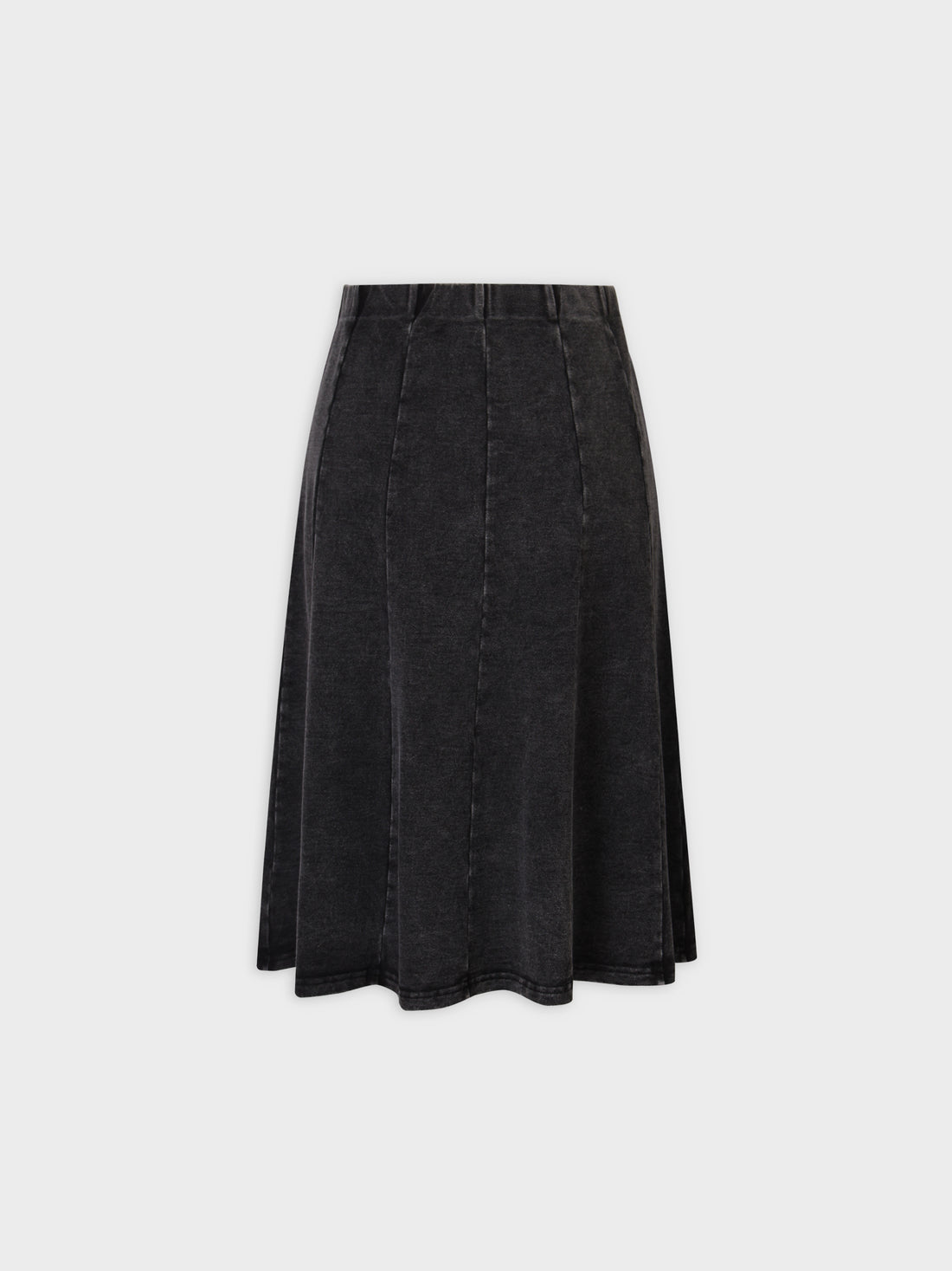 Jersey Paneled Skirt 24&quot;-Black