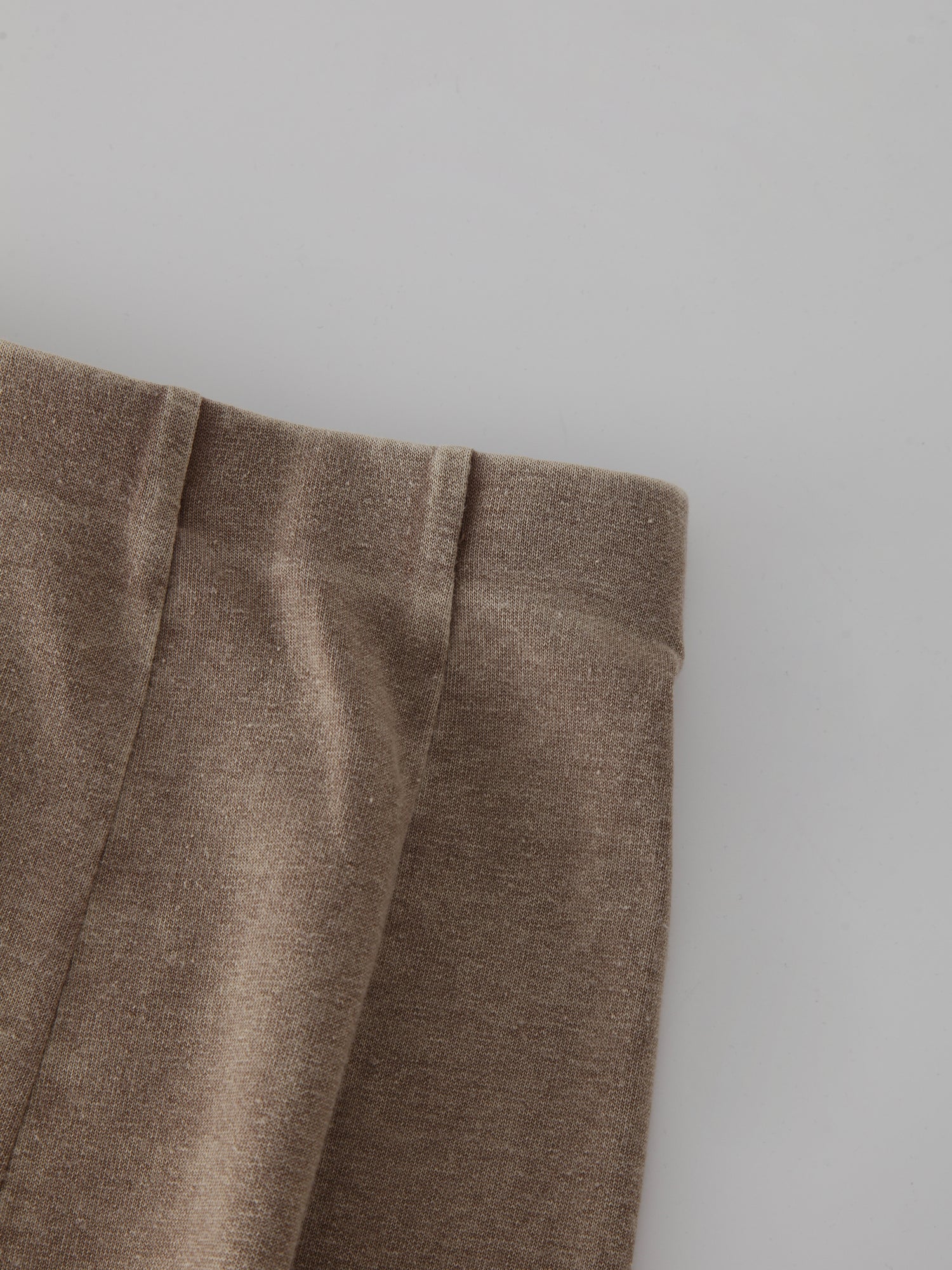 Jersey Paneled Skirt 33&quot;-Washed Taupe