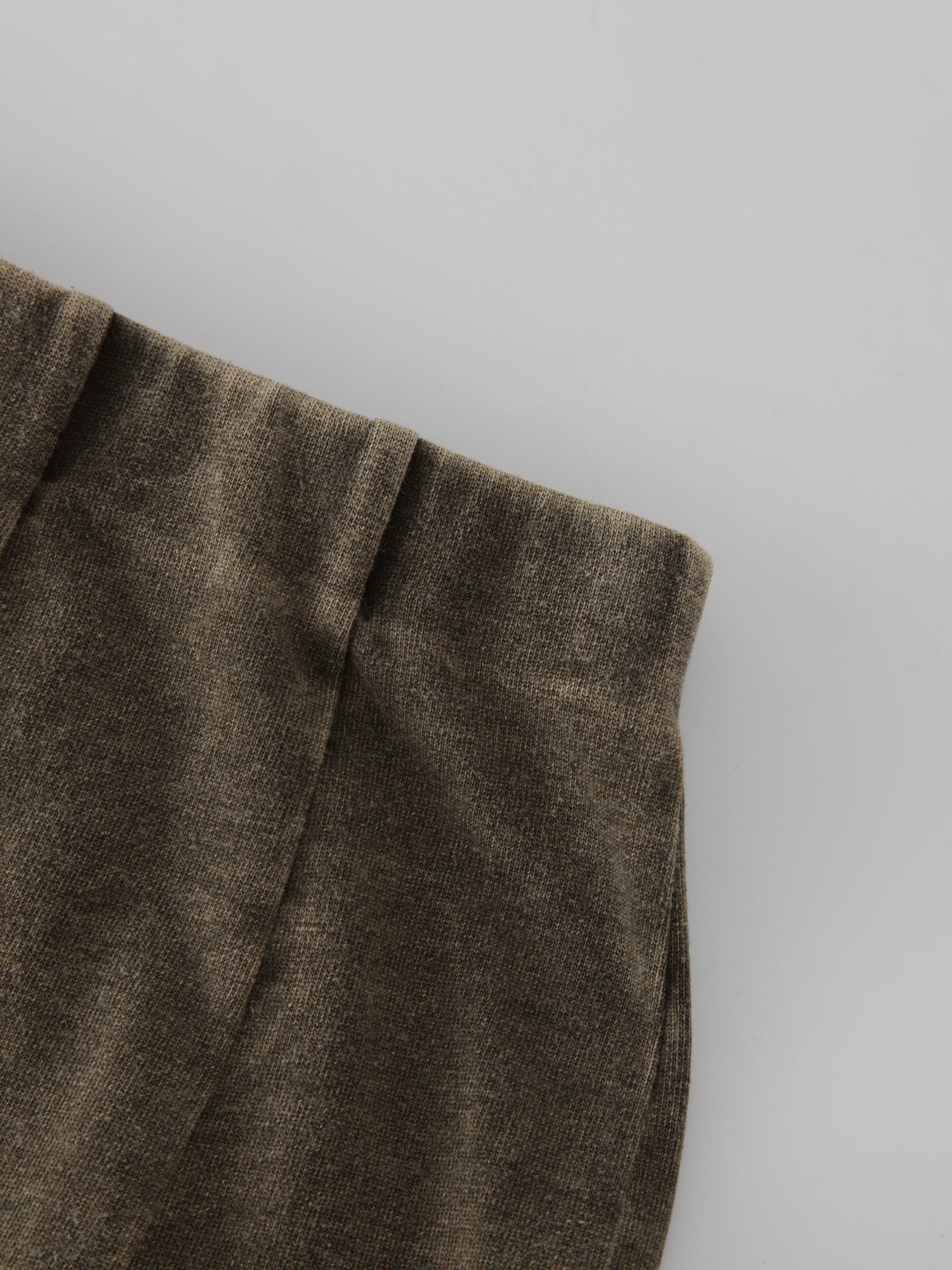 Jersey Paneled Skirt 37&quot;-Washed Olive