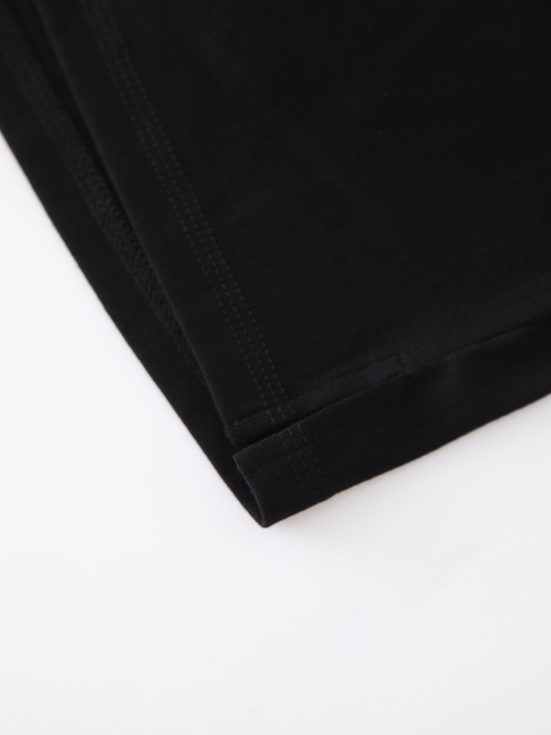 Vestido lencero básico tipo camiseta-Negro