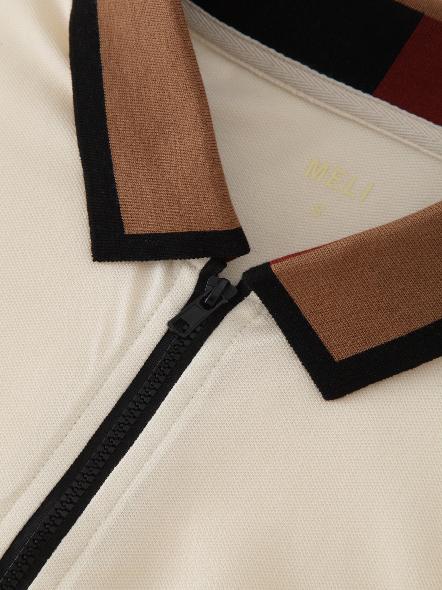 Half Zip Polo-Cream