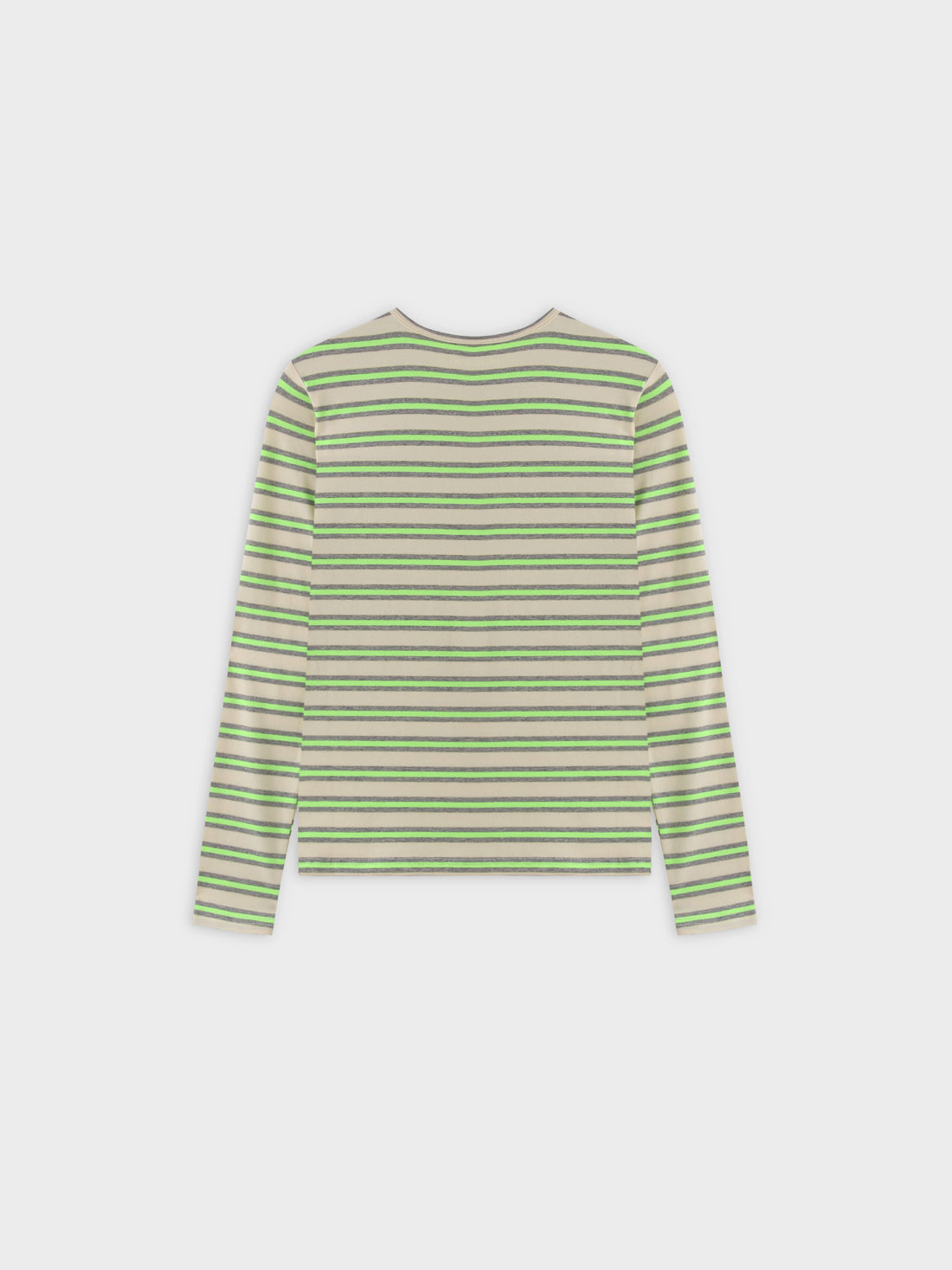 Crew Neon Stripe-Gris/Amarillo