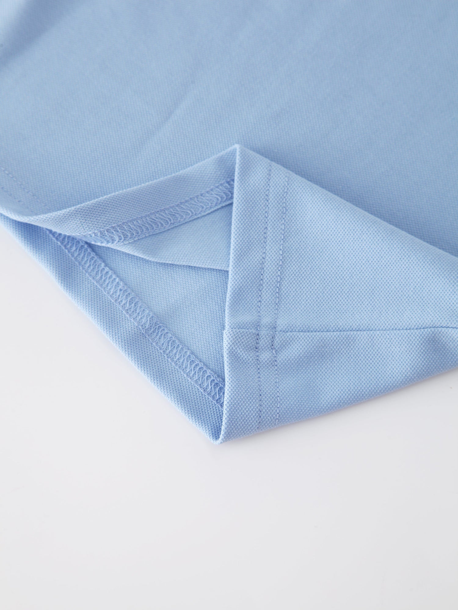 Half Zip Polo-Light Blue