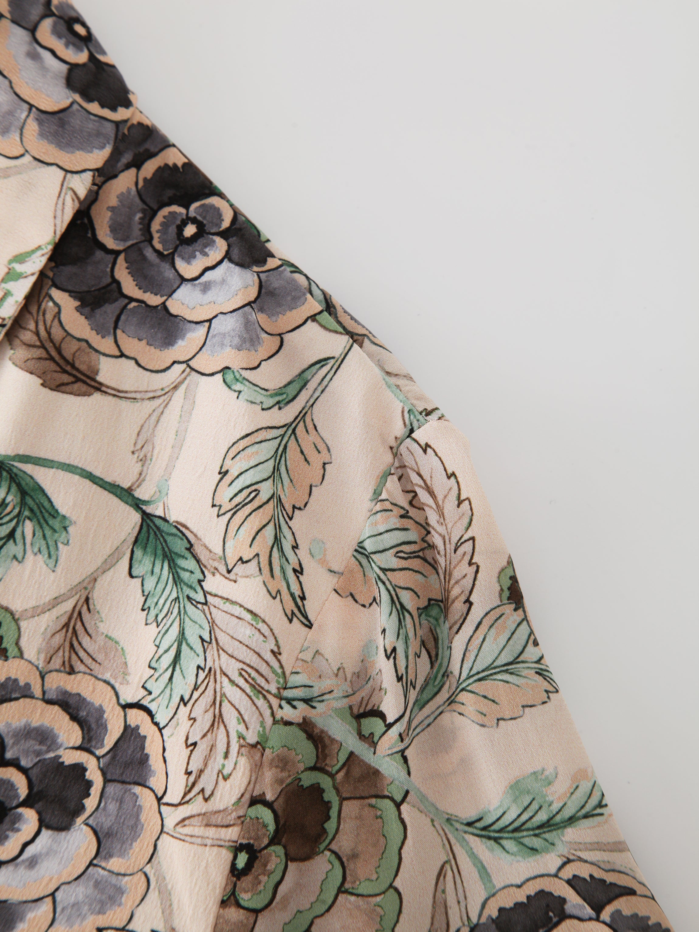 Blazer de raso-Floral