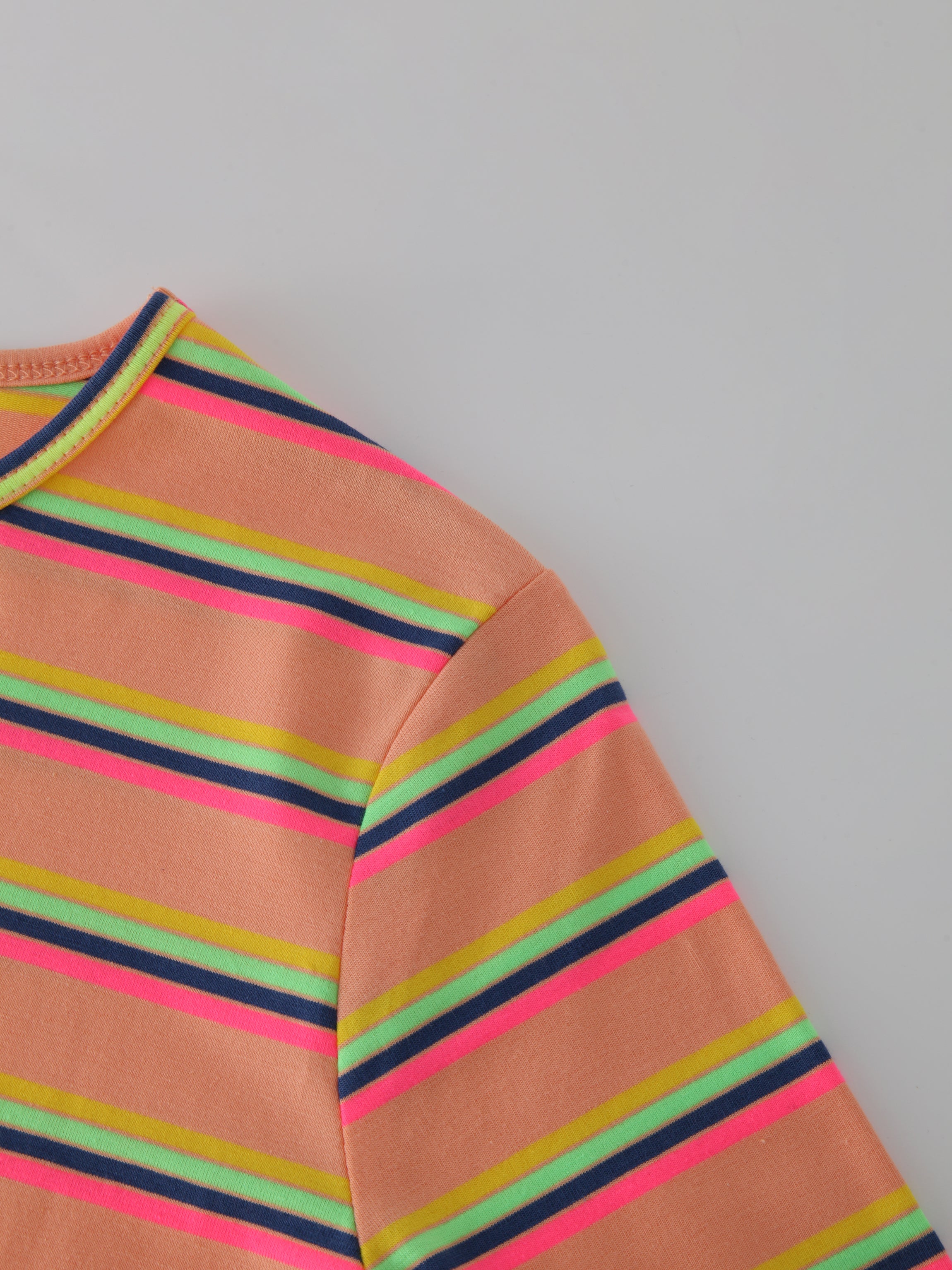 Neon Stripe Crew-Multi Color