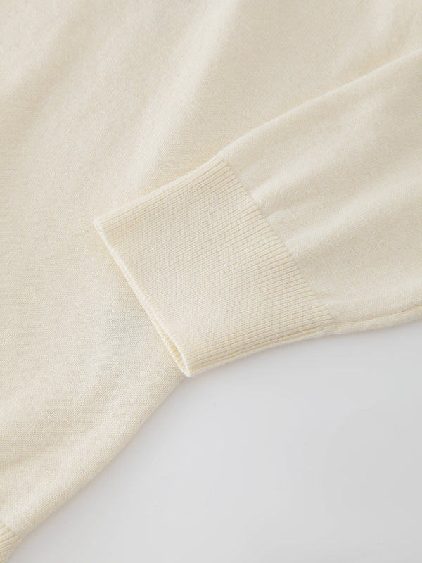Oversized Lightweight Sweater-Ivory
