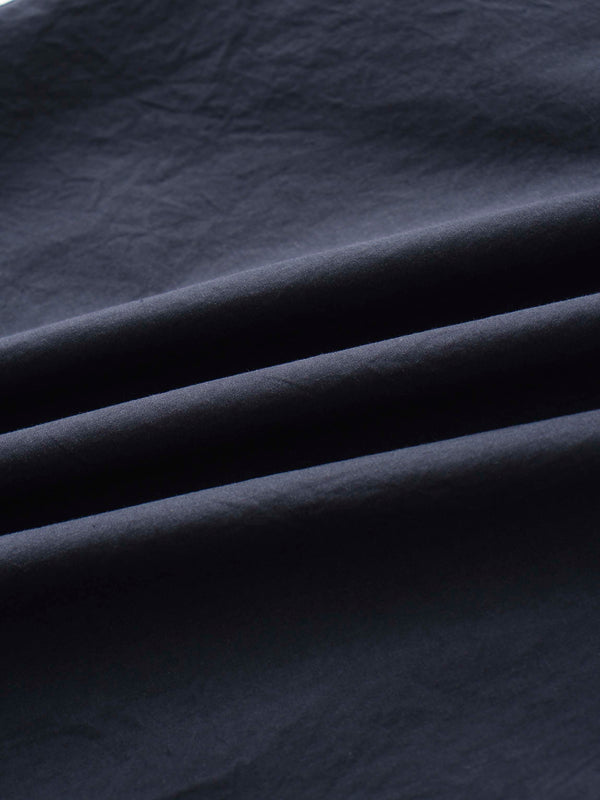 Asymmetrical Ruffle Blouse-Navy
