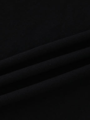 Camiseta de béisbol de dos tonos-Negro/Blanco