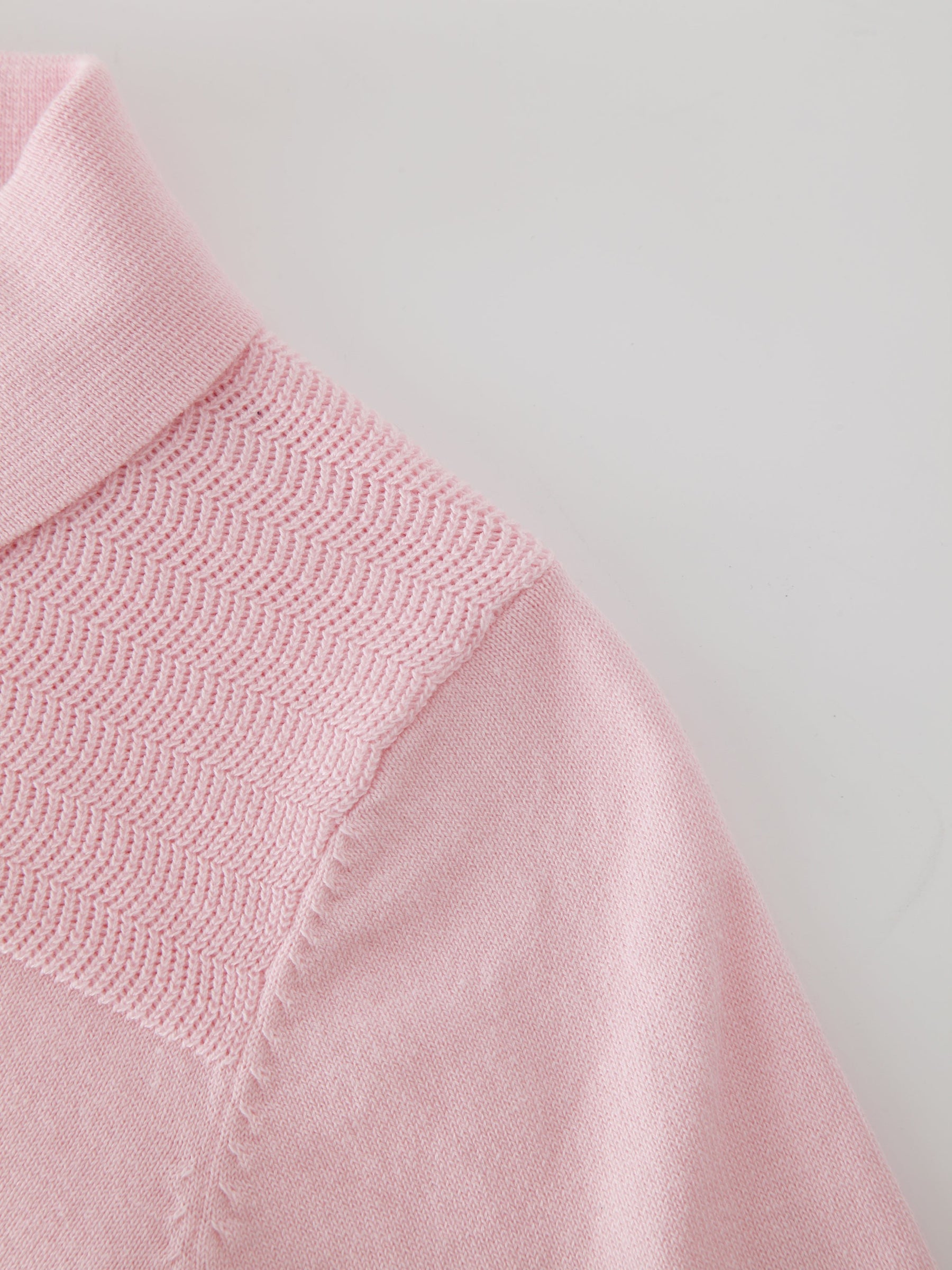 Mesh Top Sweater-Light Pink