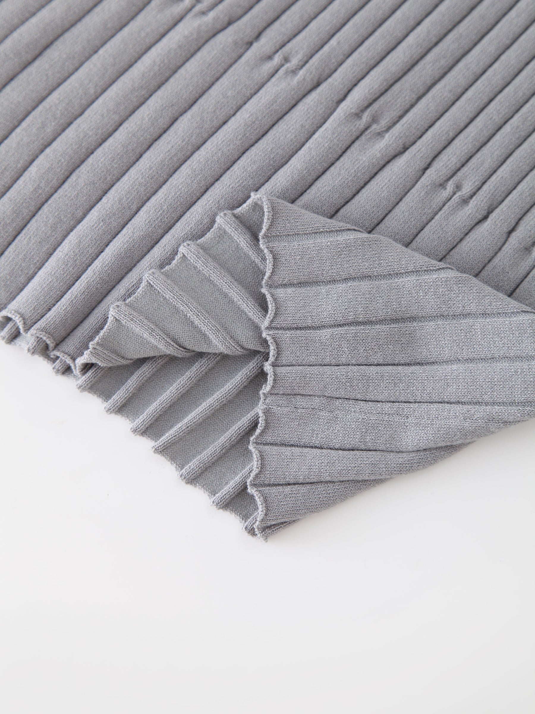 Ribbed Striped Sweater-Tan/Grey