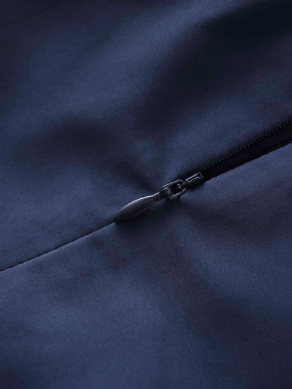 Taffeta Bubble Jumper-Navy