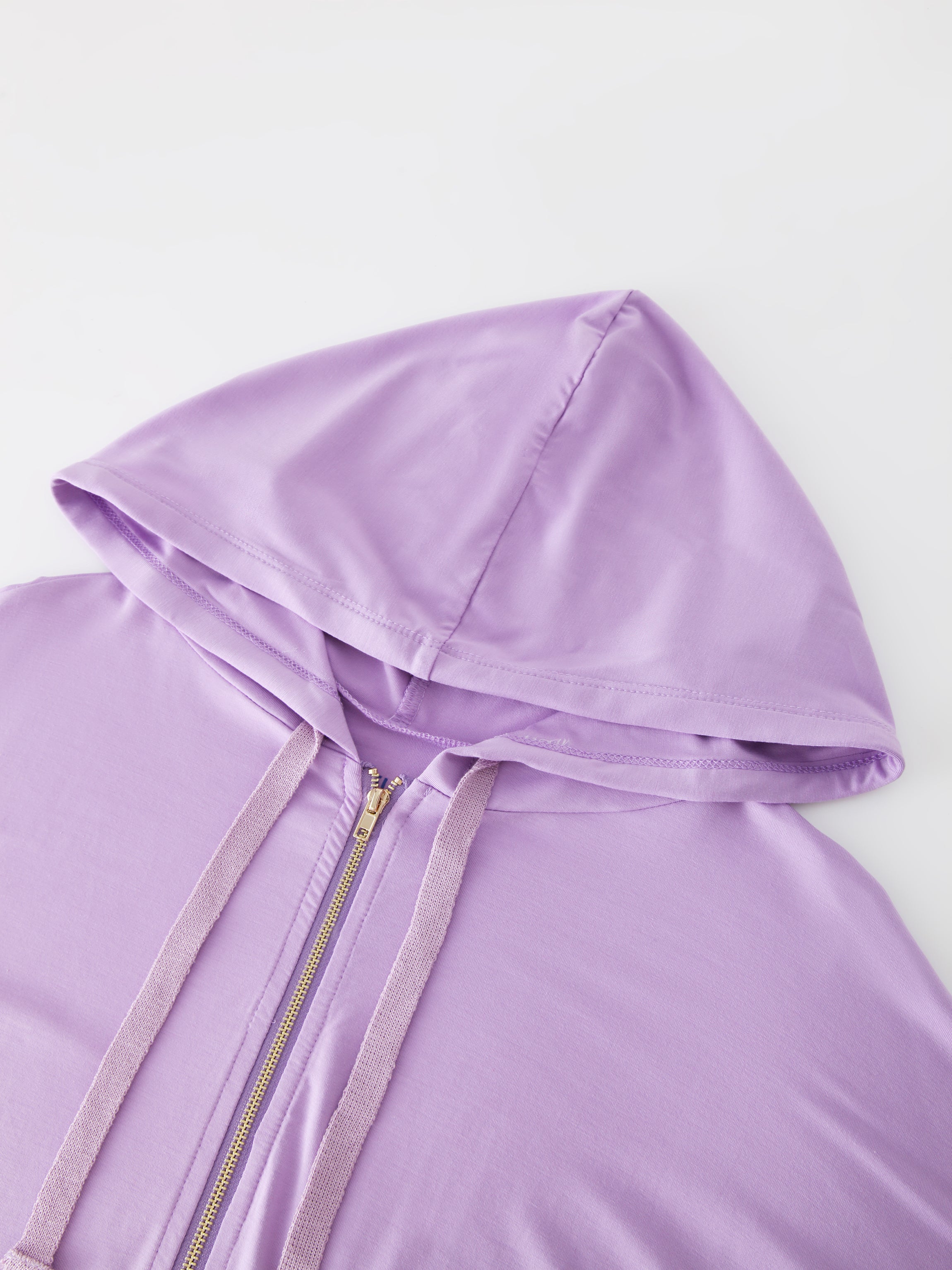 SUDADERA CON CREMALLERA-LAVANDA