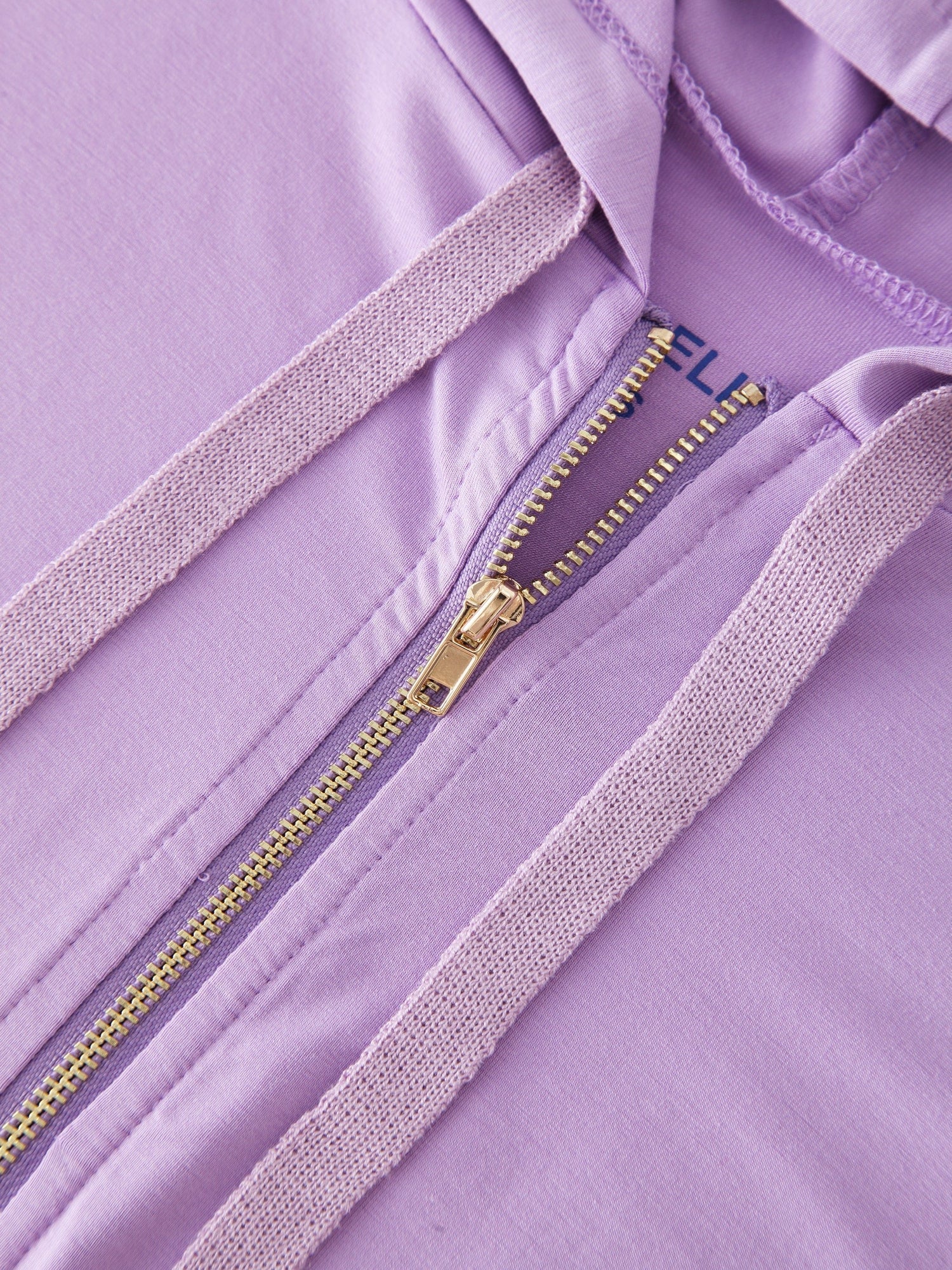 ZIP UP HOODIE-LAVENDER