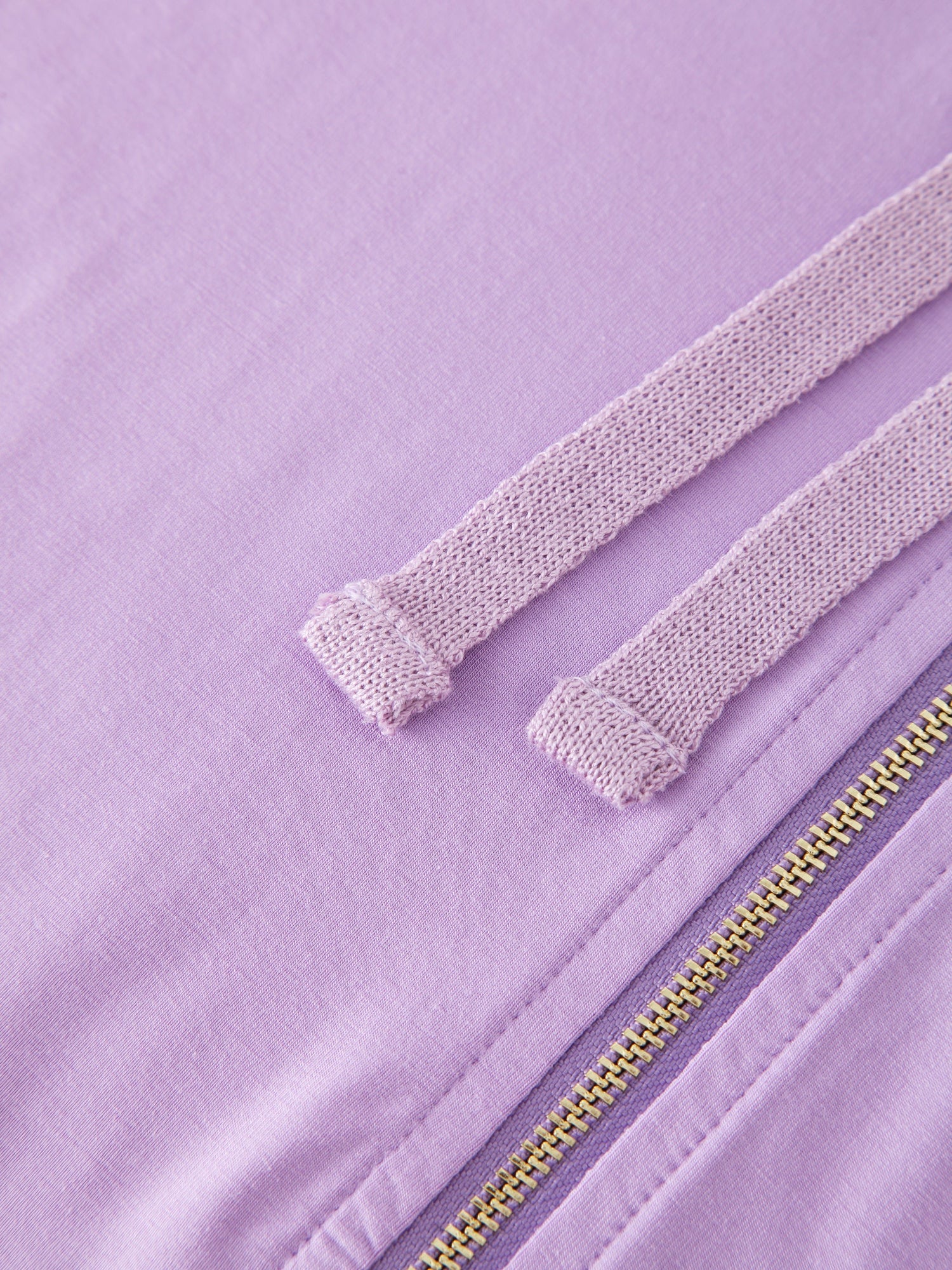 ZIP UP HOODIE-LAVENDER