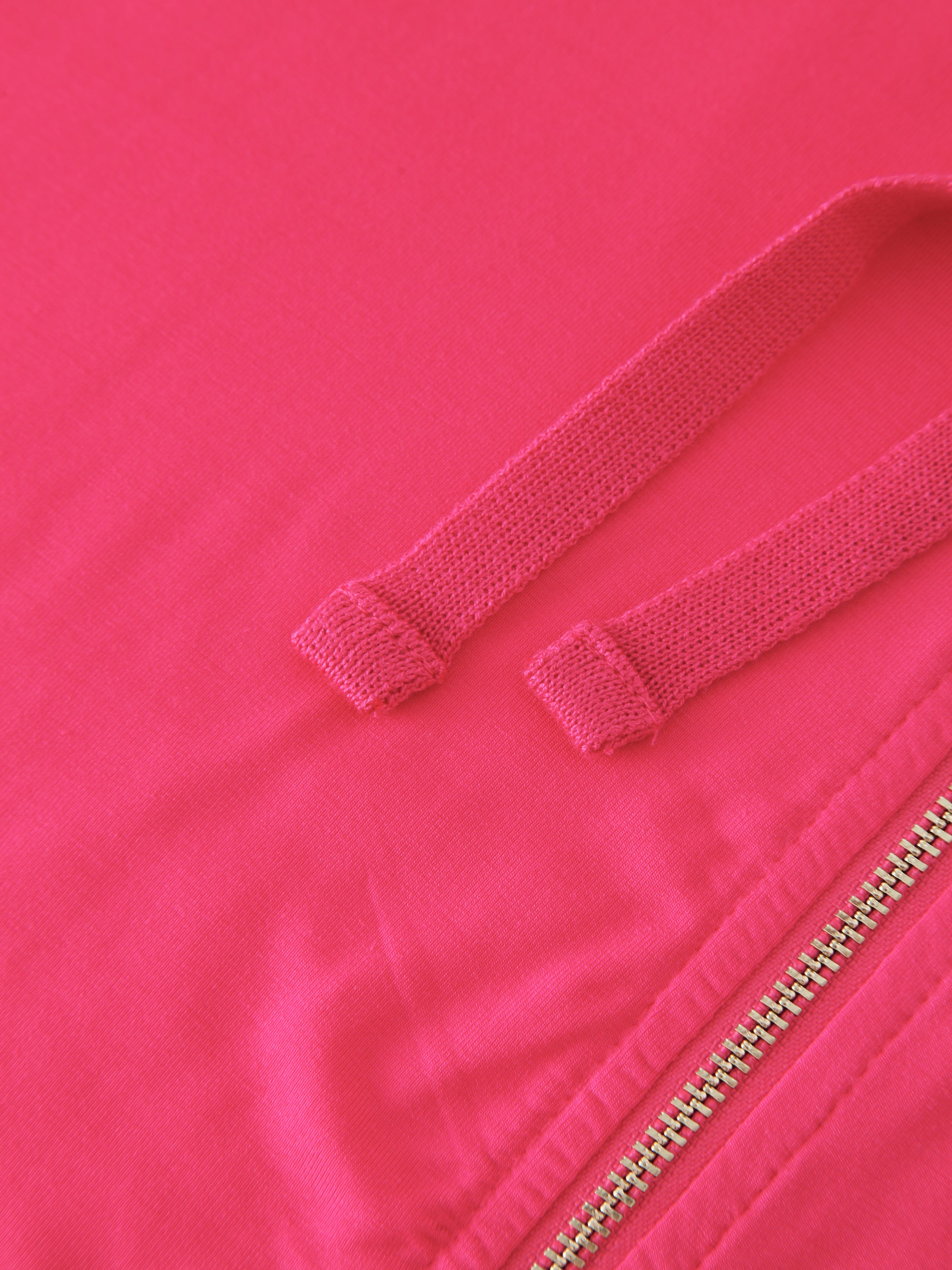 SUDADERA CON CAPUCHA Y CREMALLERA-BOLD PINK