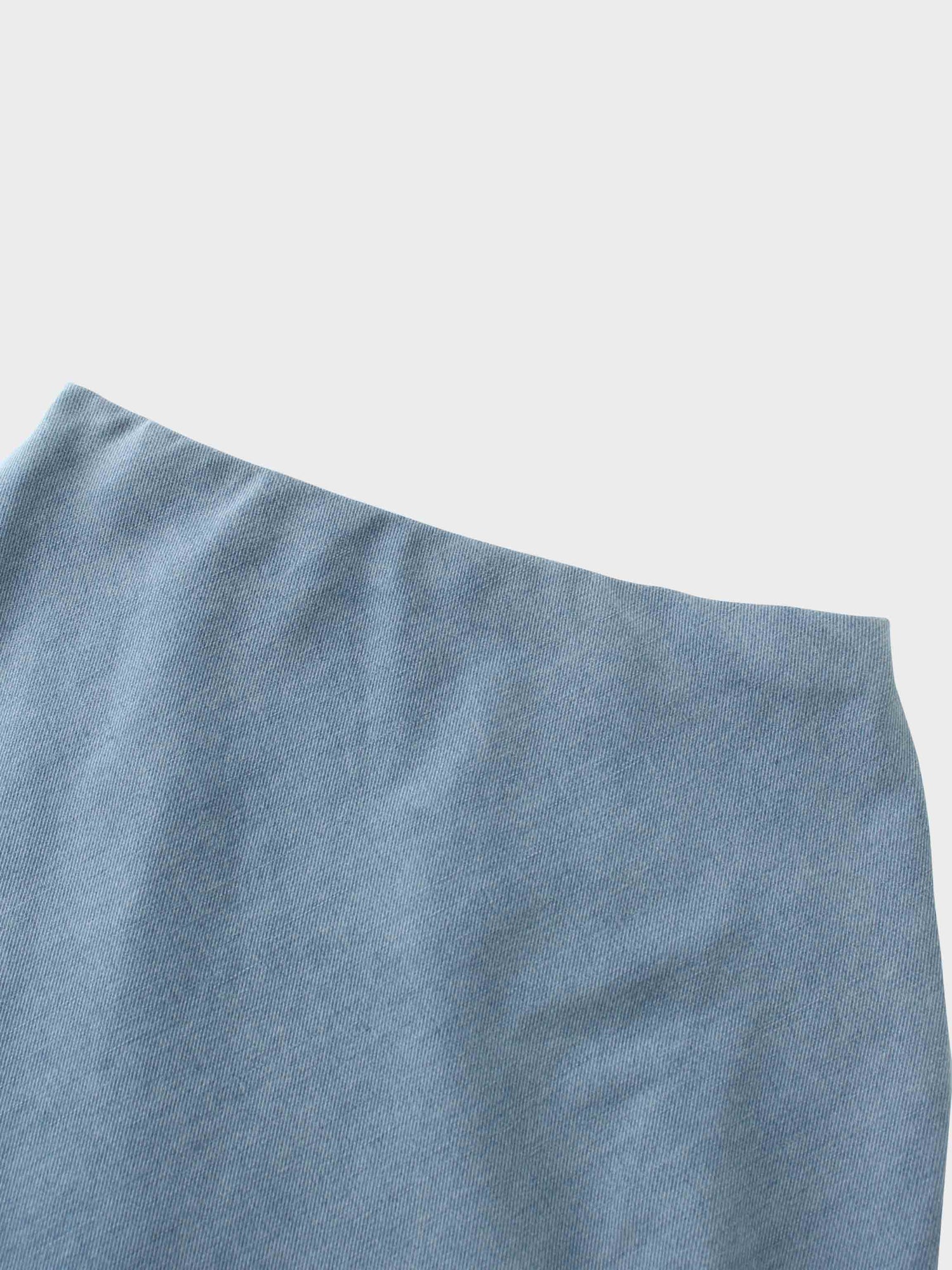 Classic Denim Skirt 37&quot;-Light Blue