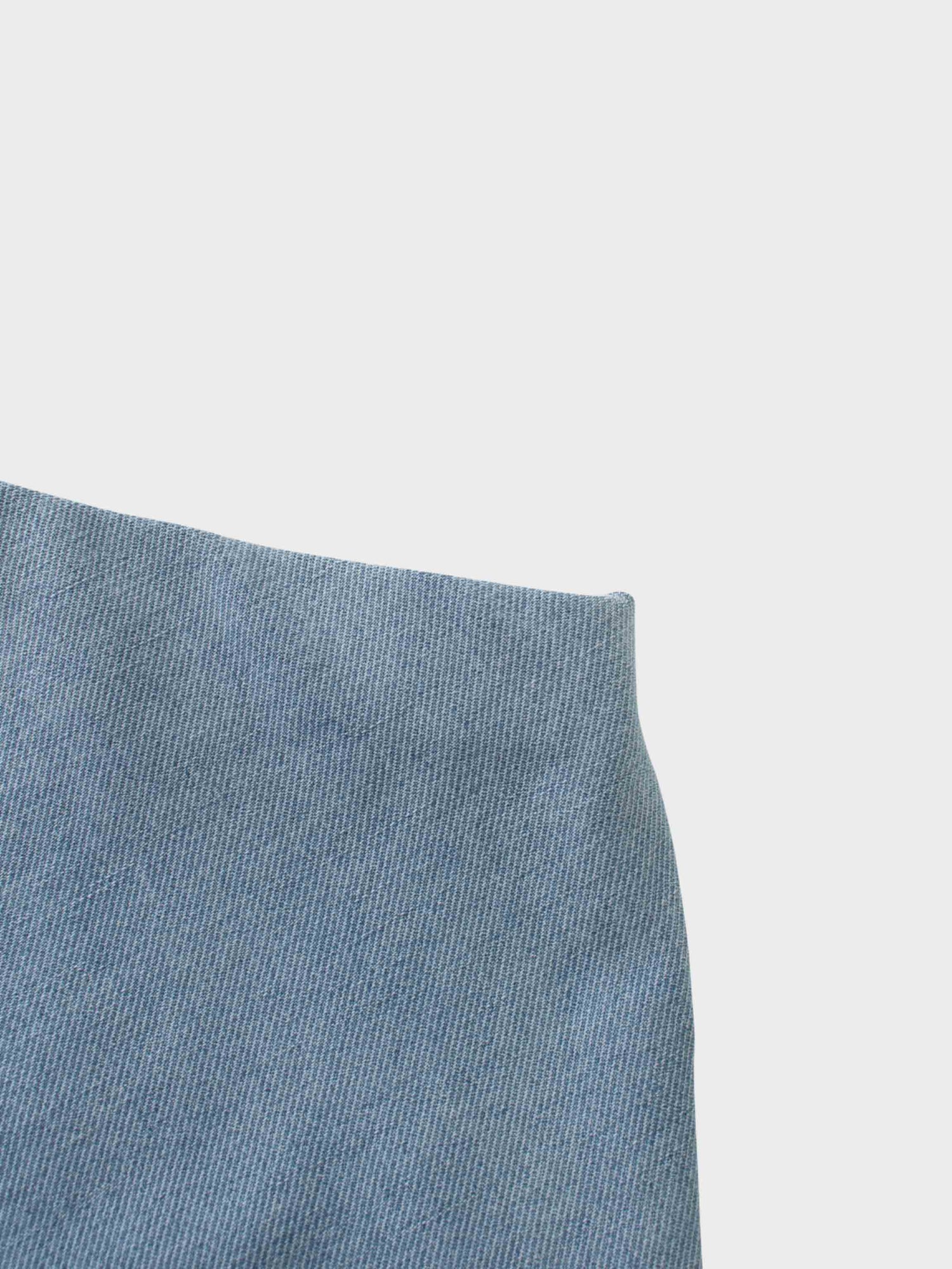 Classic Denim Skirt 37&quot;-Light Blue