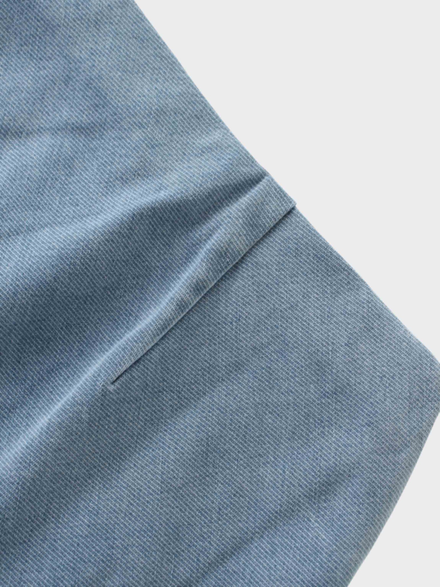 Classic Denim Skirt 37&quot;-Light Blue