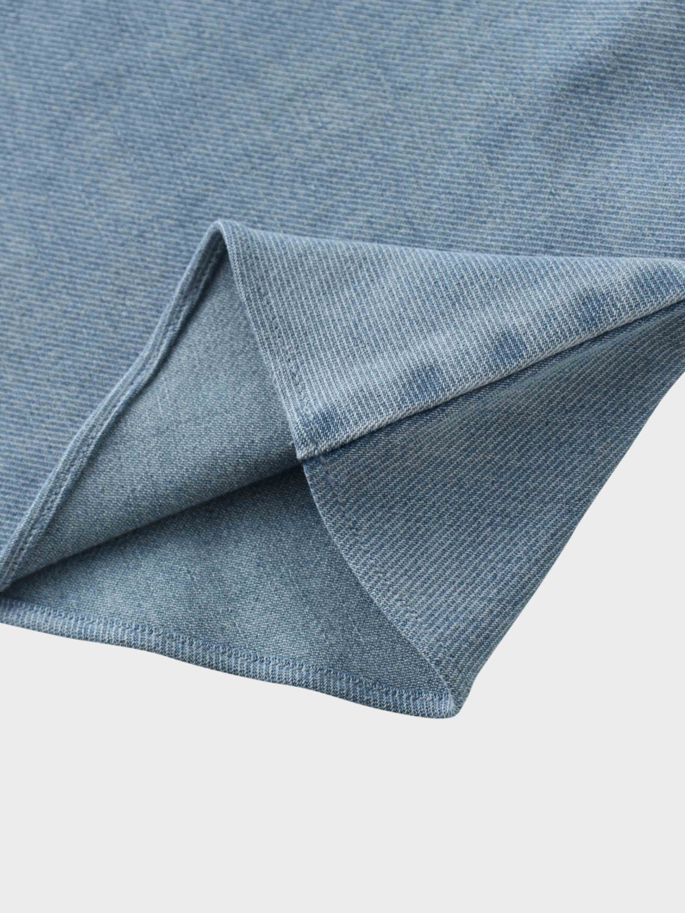 Classic Denim Skirt 37&quot;-Light Blue
