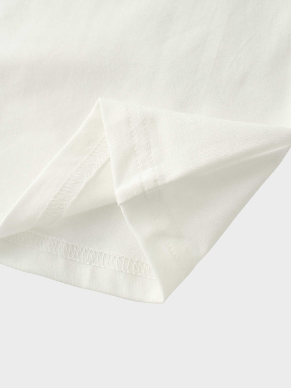 Pleat Front Button Down Dress-White