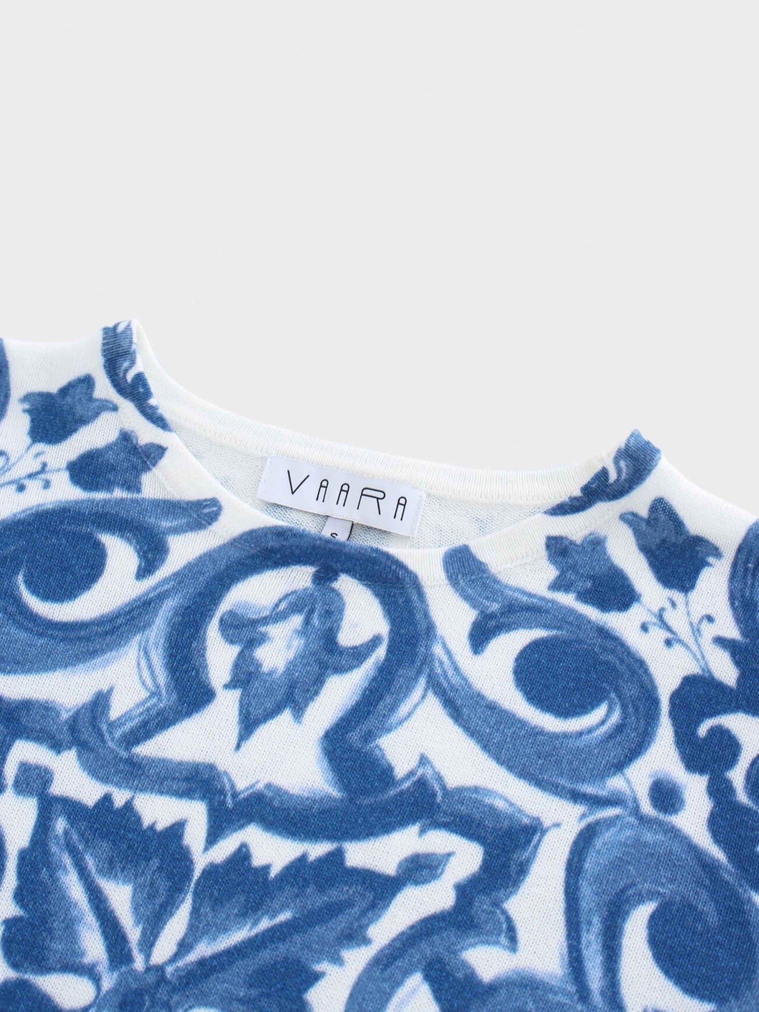 Printed Sweater-Blue Picasso