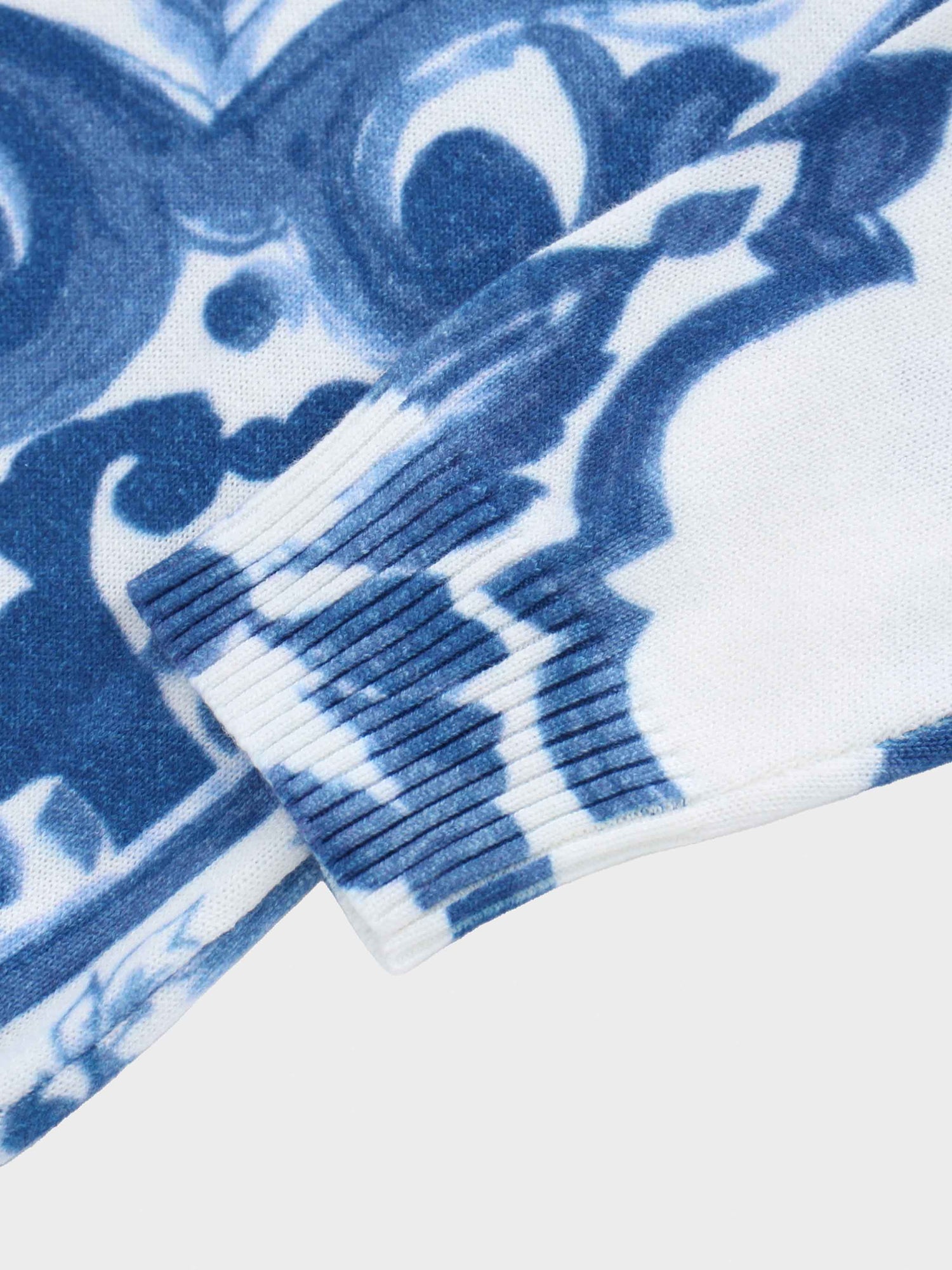 Printed Sweater-Blue Picasso