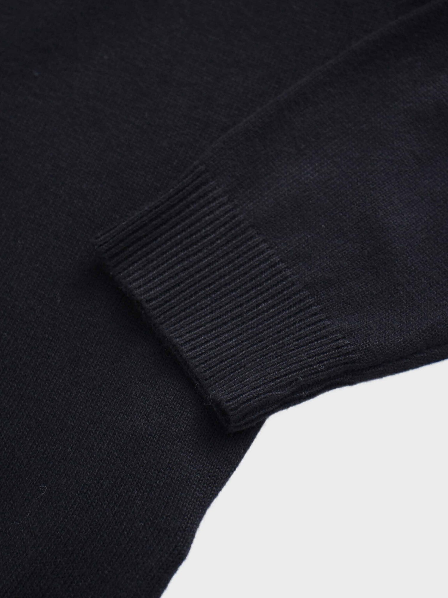 Side Zipper Sweater-Black