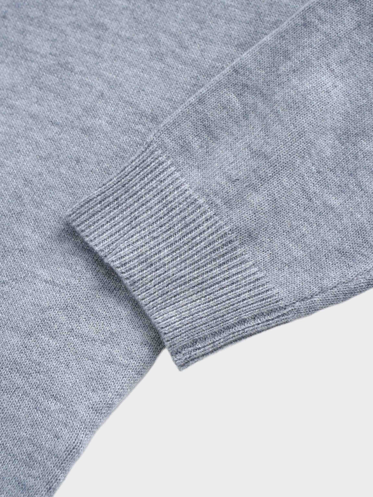 Side Zipper Sweater-Grey