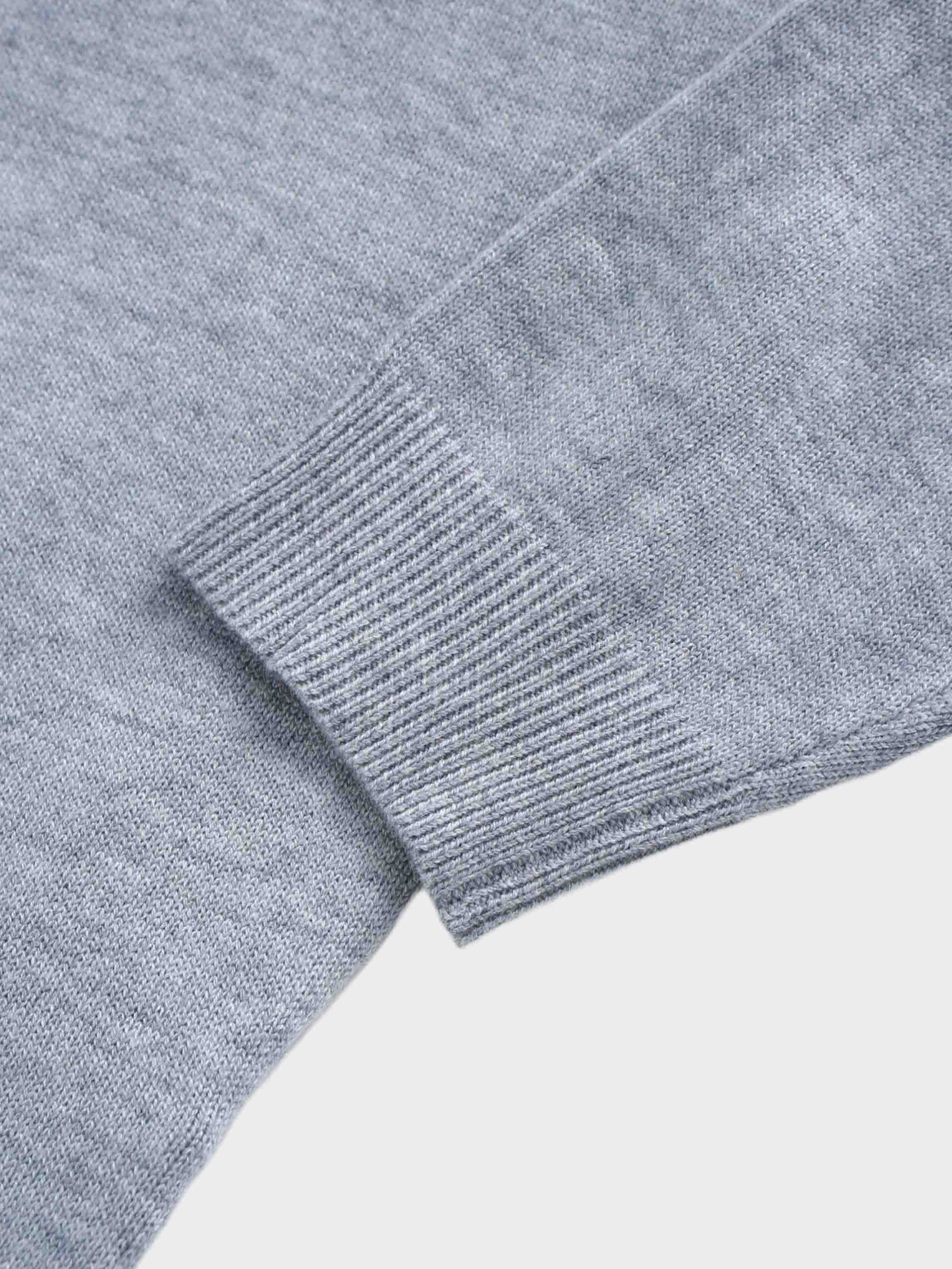 Side Zipper Sweater-Grey