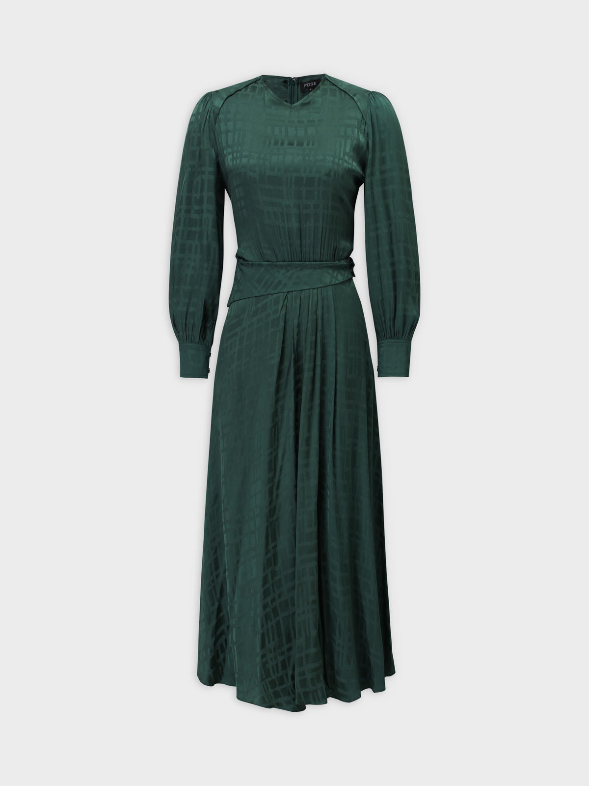 Peplum Dress-Green