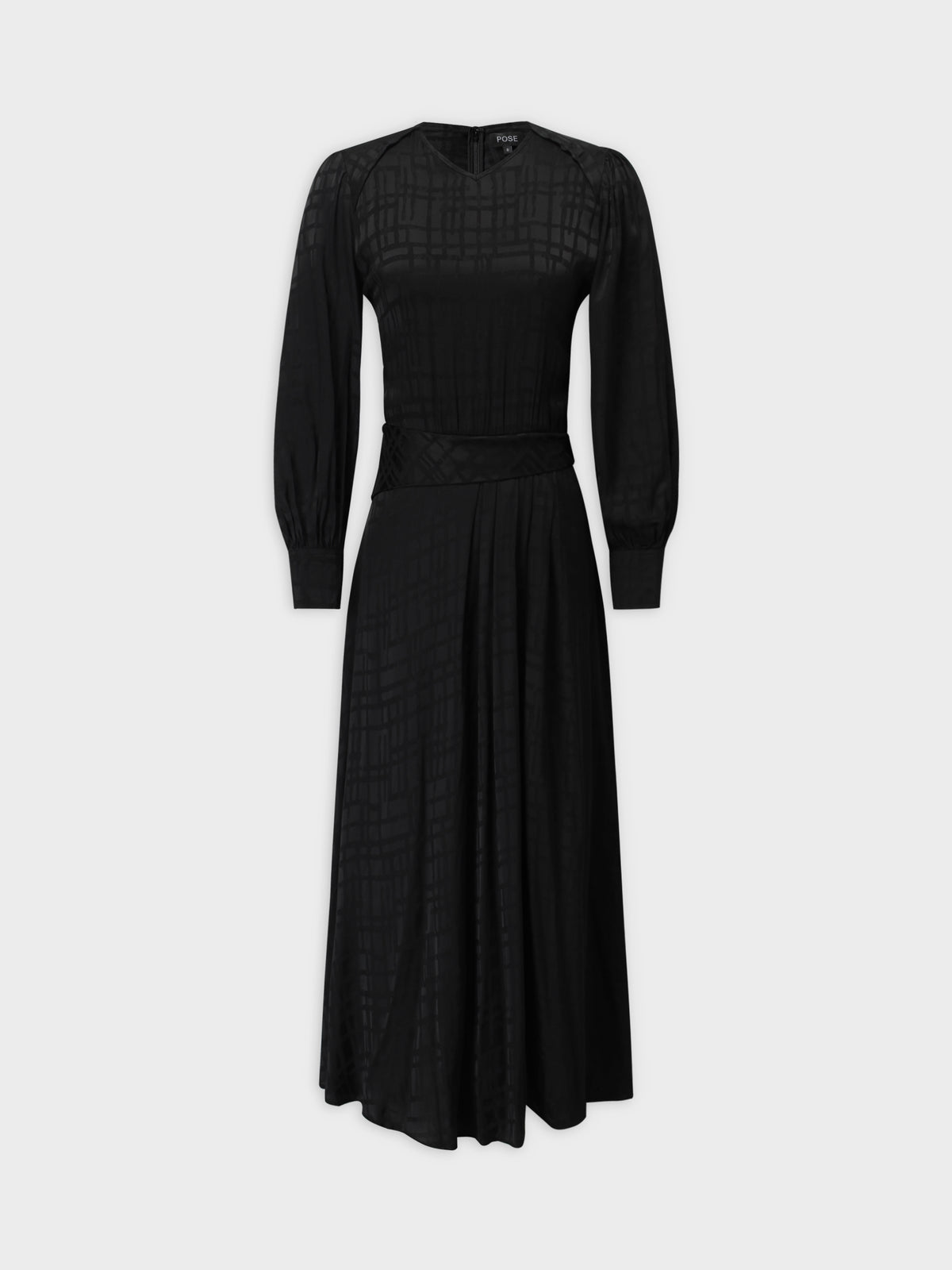 Peplum Dress-Black