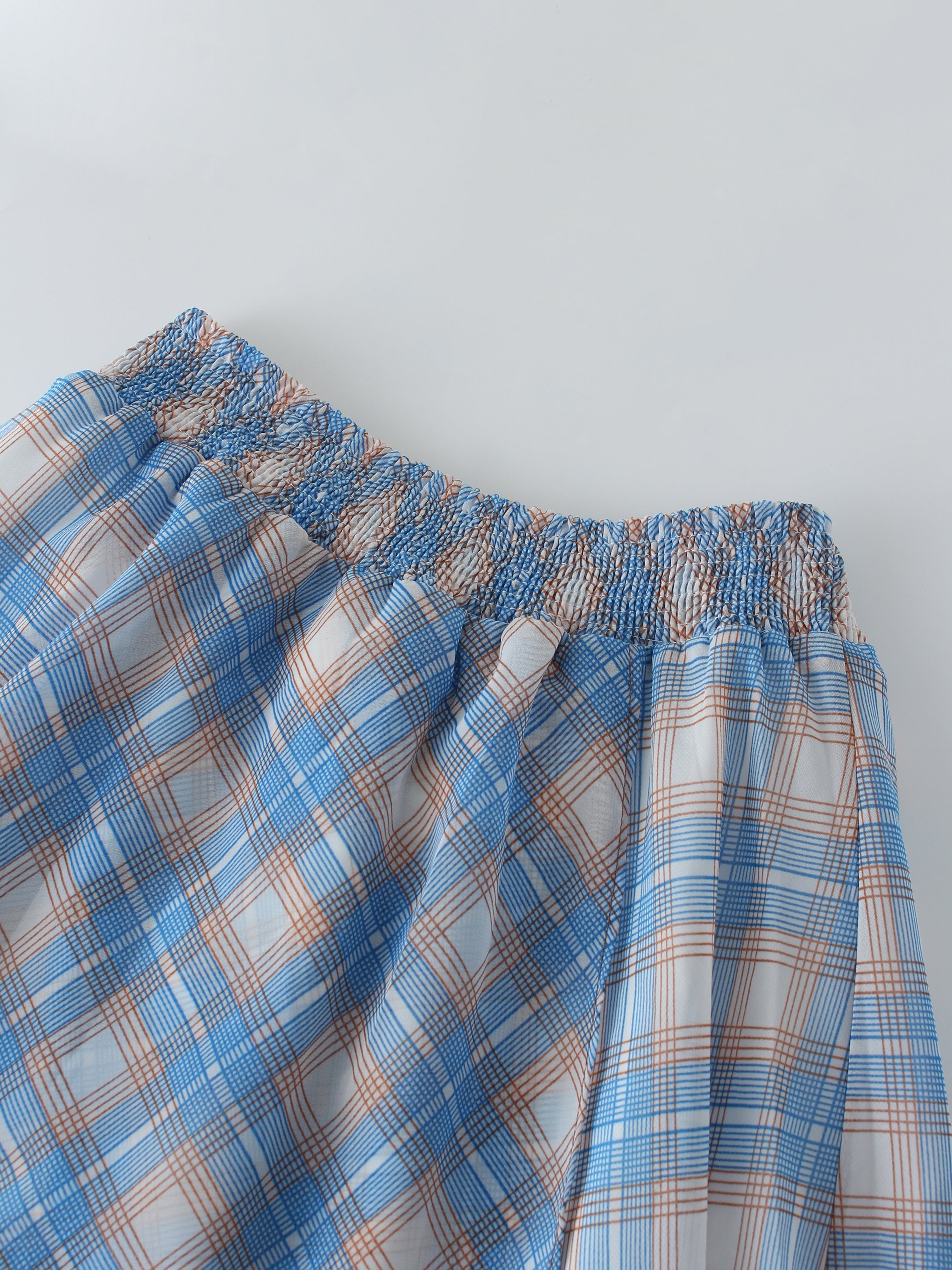 FALDA ENVOLVENTE SIMULADA 39&quot;-PLAID OMBRE