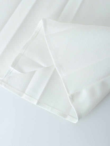 PLEATED SKIRT 24"-WHITE
