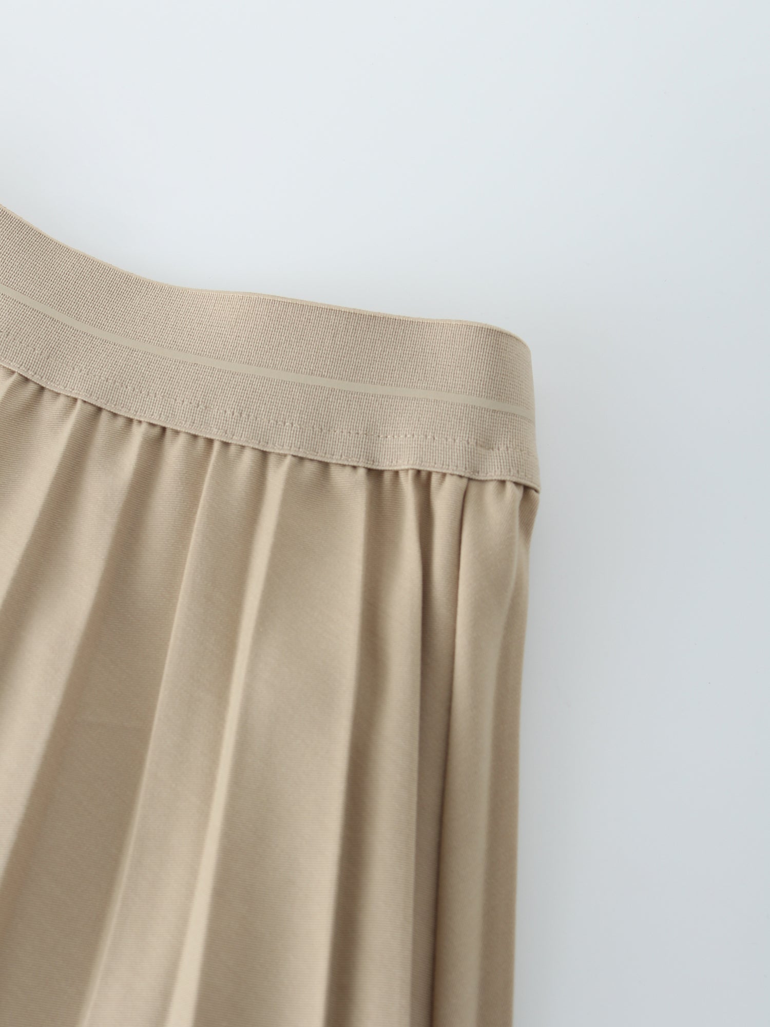 Pleated Skirt 37&quot;-Medium Tan