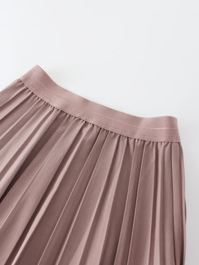 PLEATED SKIRT 37"-LILAC