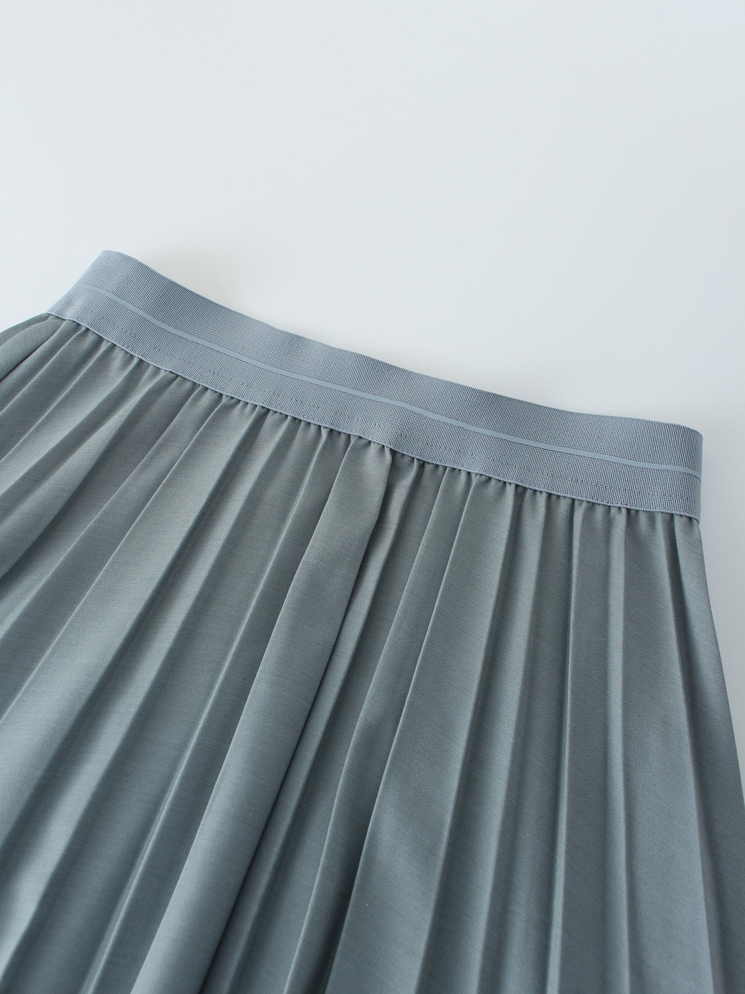 Pleated Skirt 37&quot;-Slate Blue