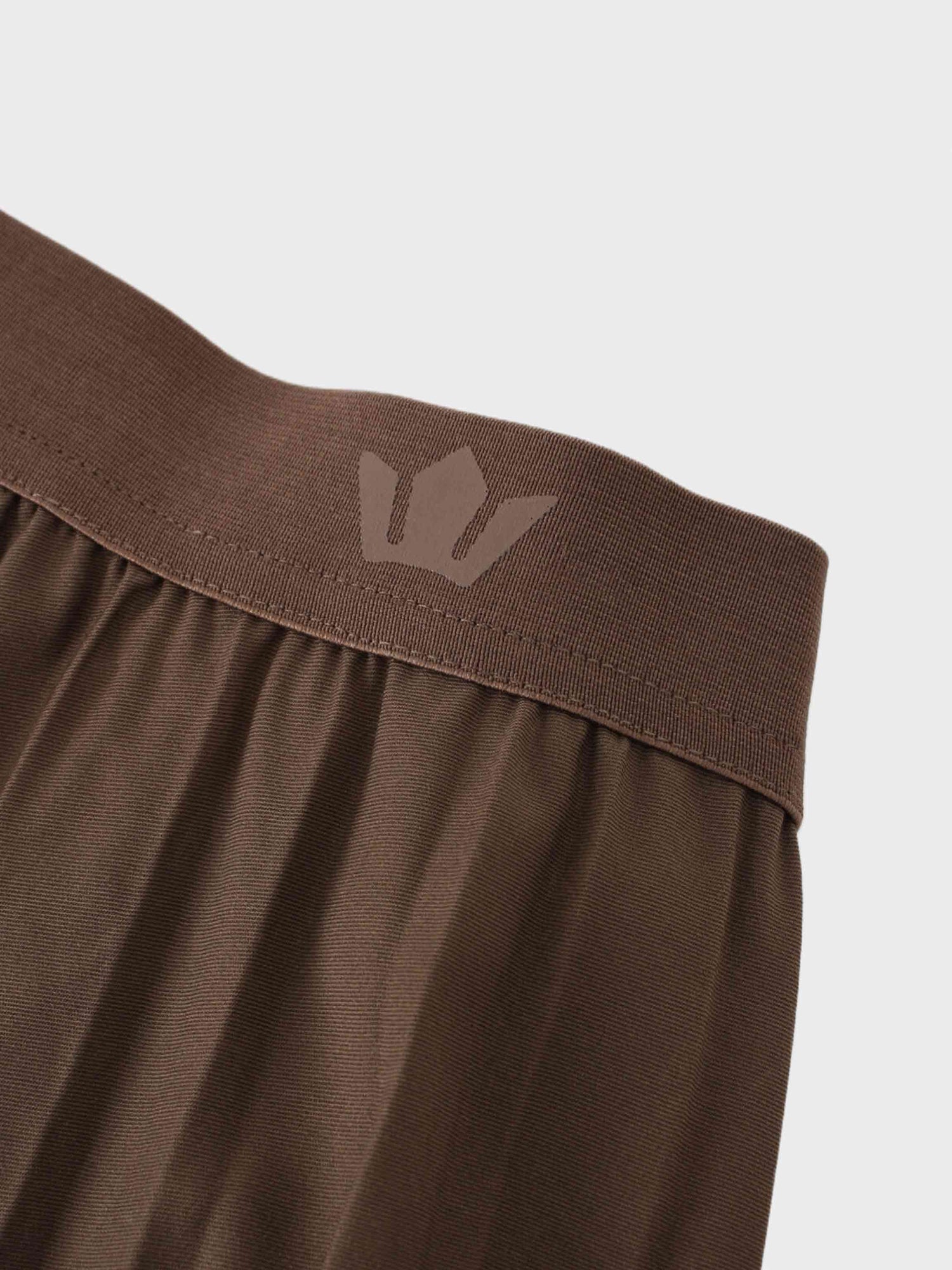 Pleated Skirt 35&quot;-Brown