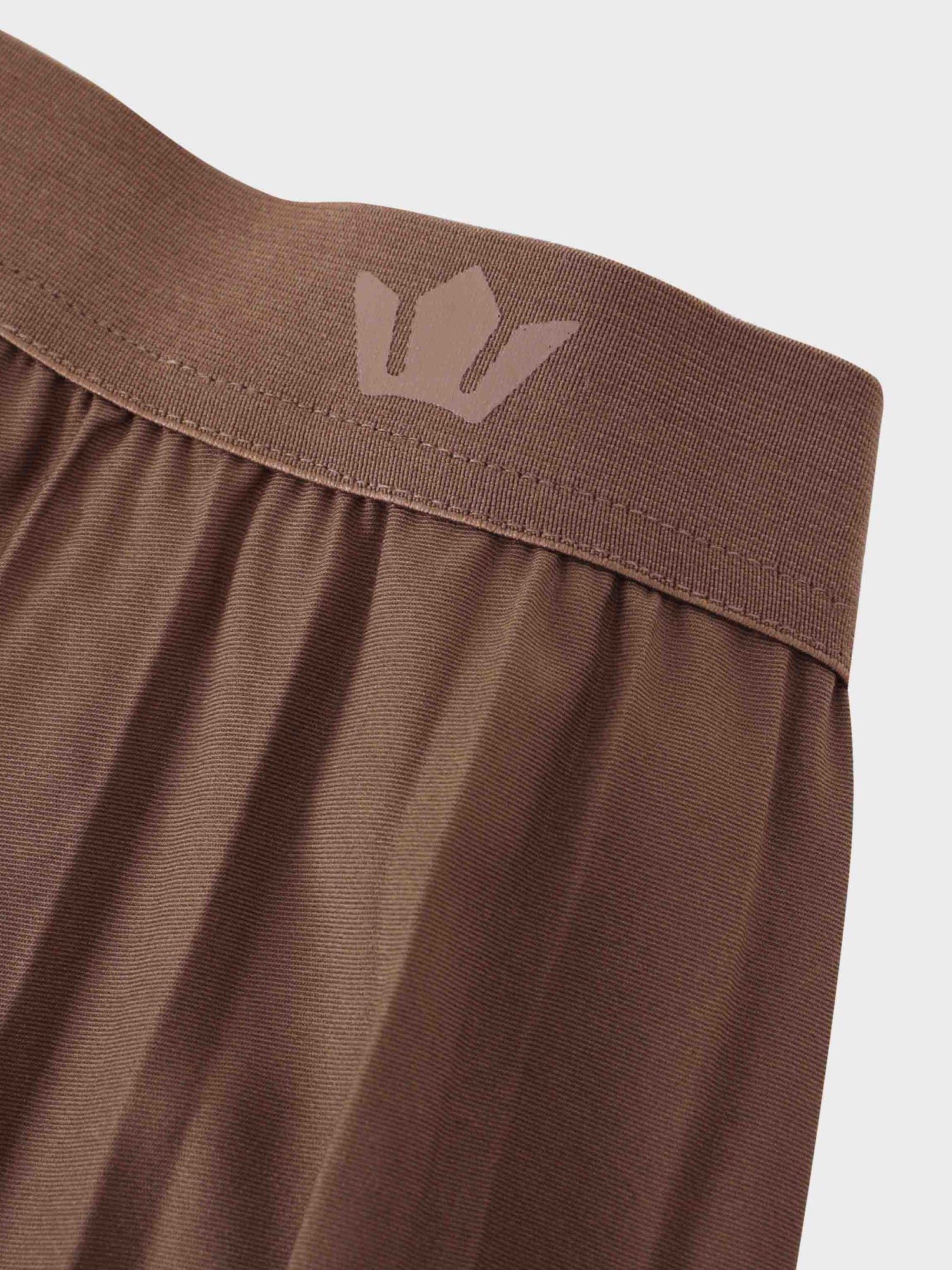 Pleated Skirt 37&quot;-Brown