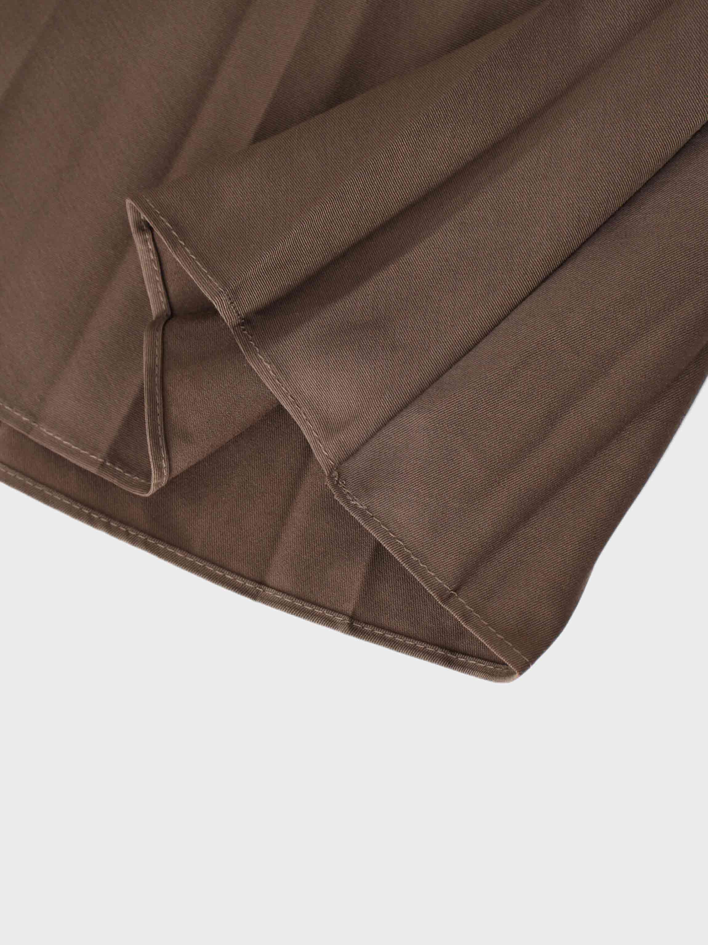 Pleated Skirt 35&quot;-Brown