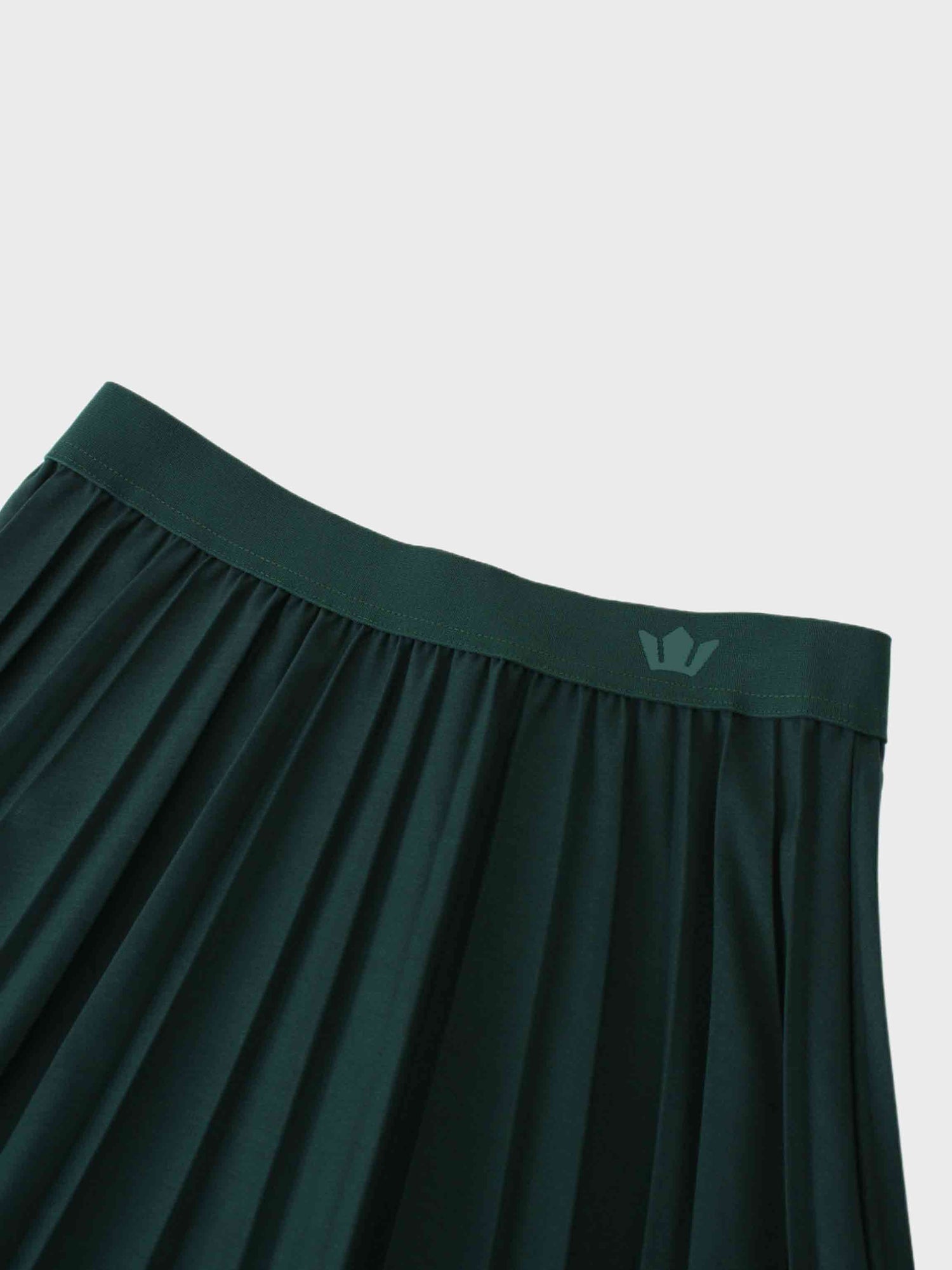 Pleated Skirt 35&quot;-Emerald Green