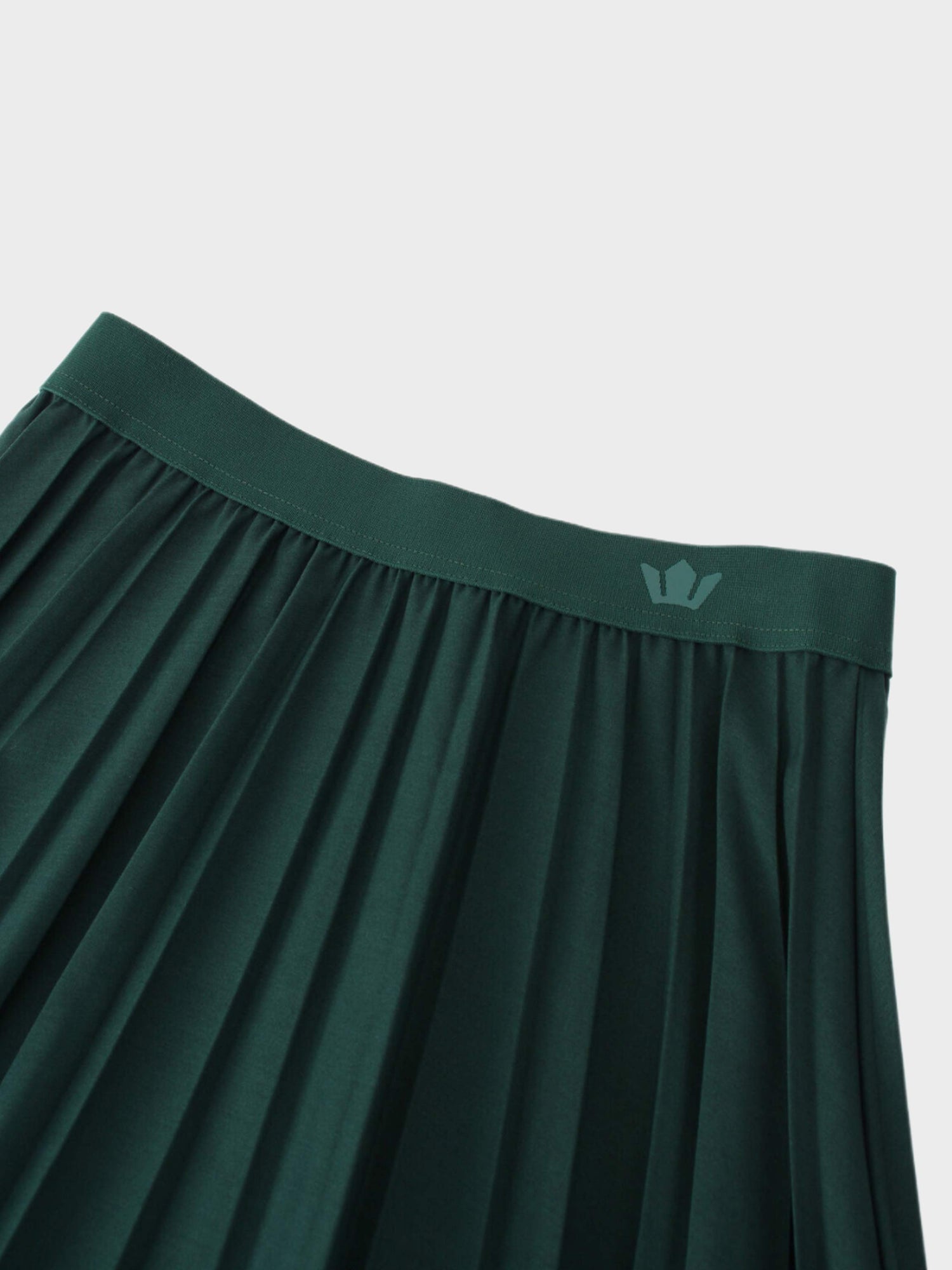 Pleated Skirt 37&quot;-Emerald Green