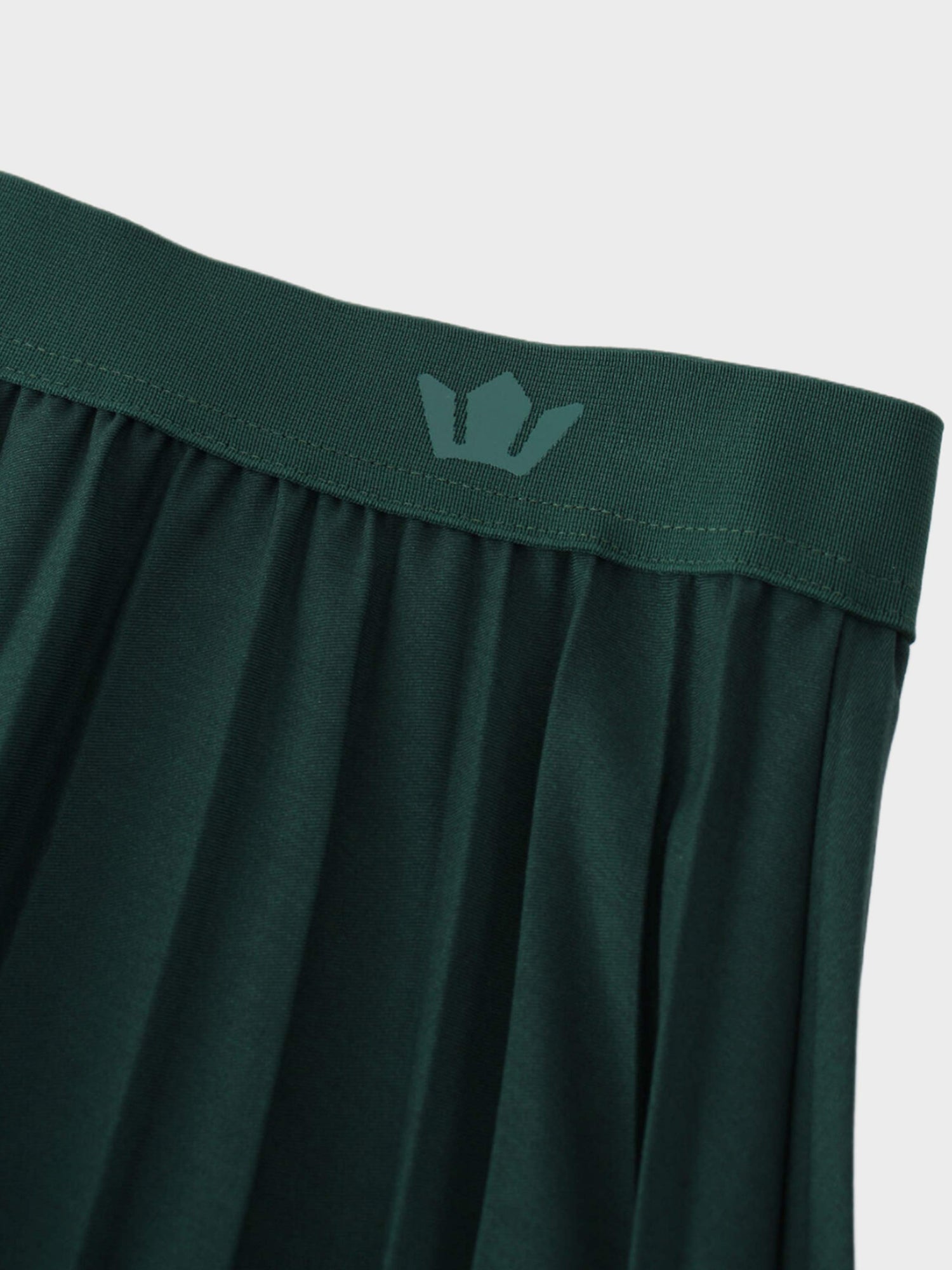 Pleated Skirt 37&quot;-Emerald Green