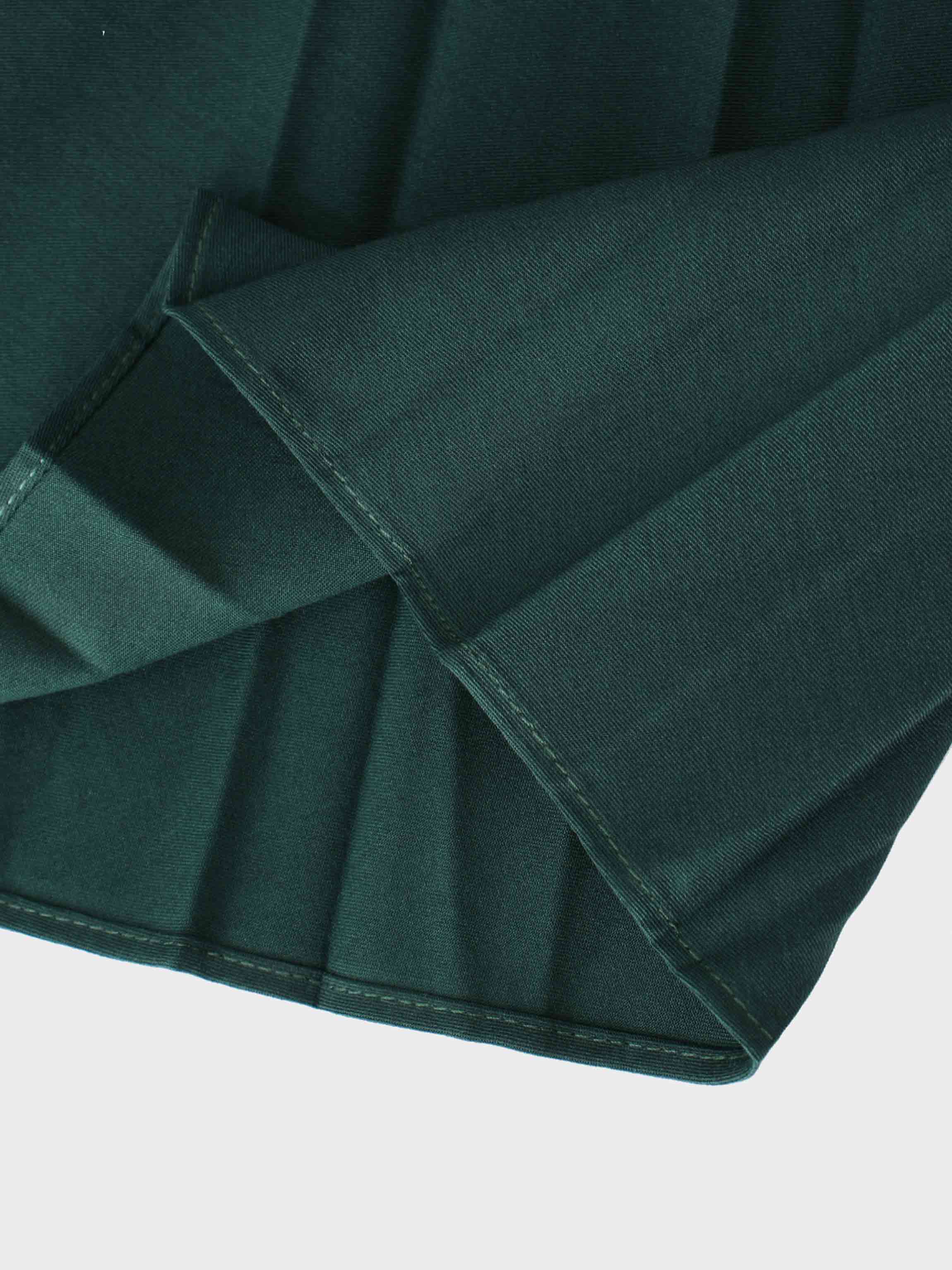 Pleated Skirt 35&quot;-Emerald Green