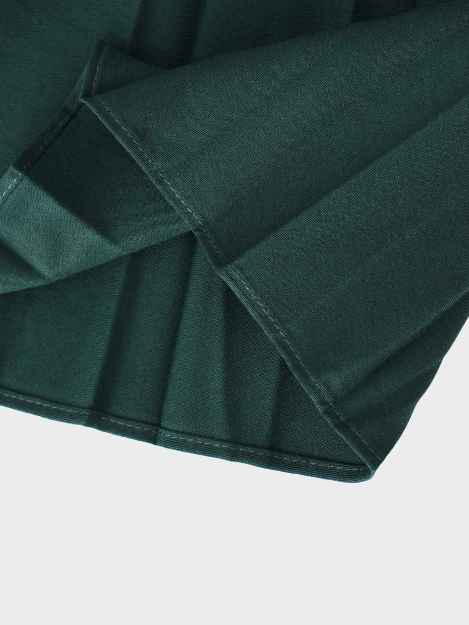 Pleated Skirt 37&quot;-Emerald Green